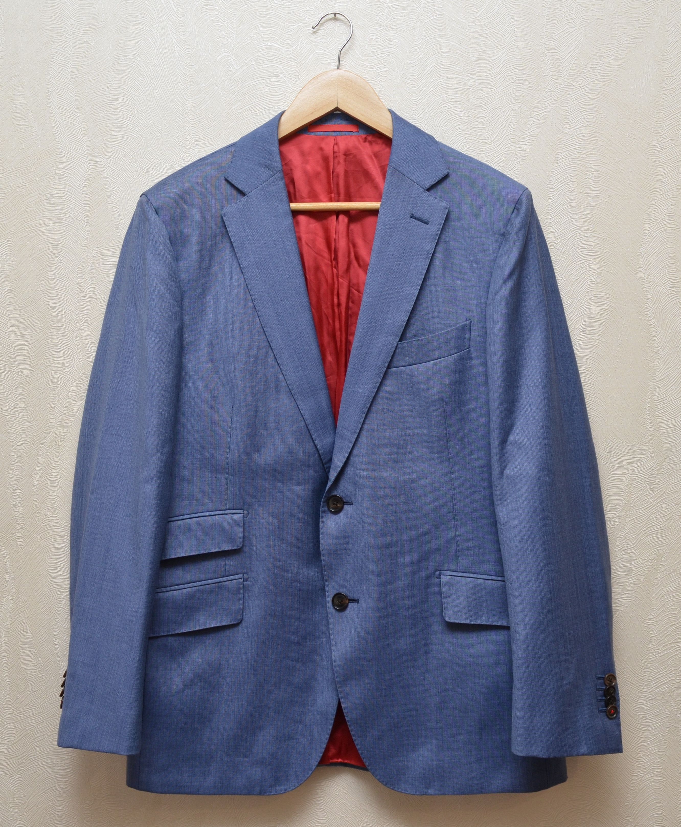Designer × Suitsupply SUITSUPPLY Blazer Pure Wool Sienna Blue EU50 US40 Size 40S - 1 Thumbnail