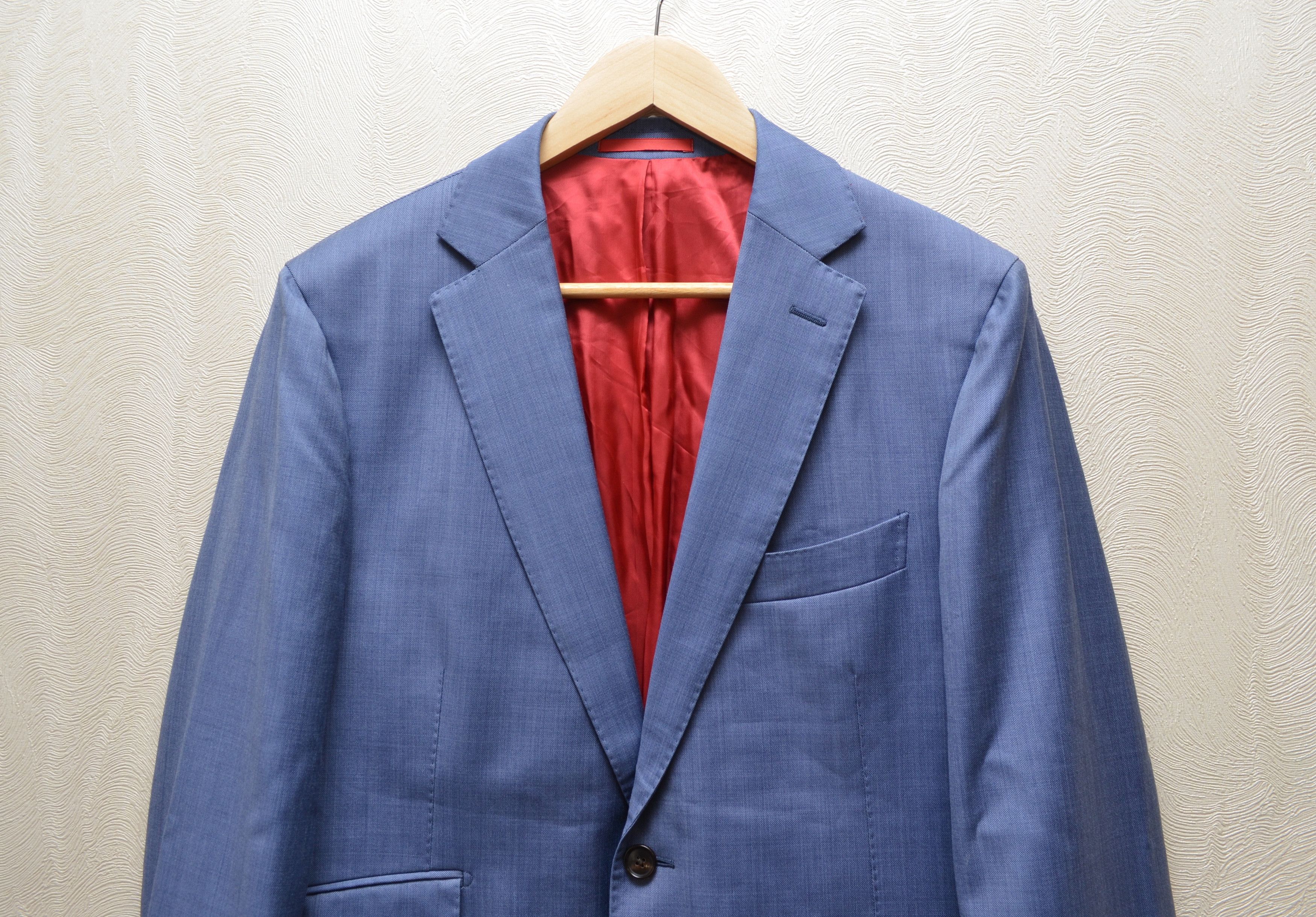 Designer × Suitsupply SUITSUPPLY Blazer Pure Wool Sienna Blue EU50 US40 Size 40S - 2 Thumbnail