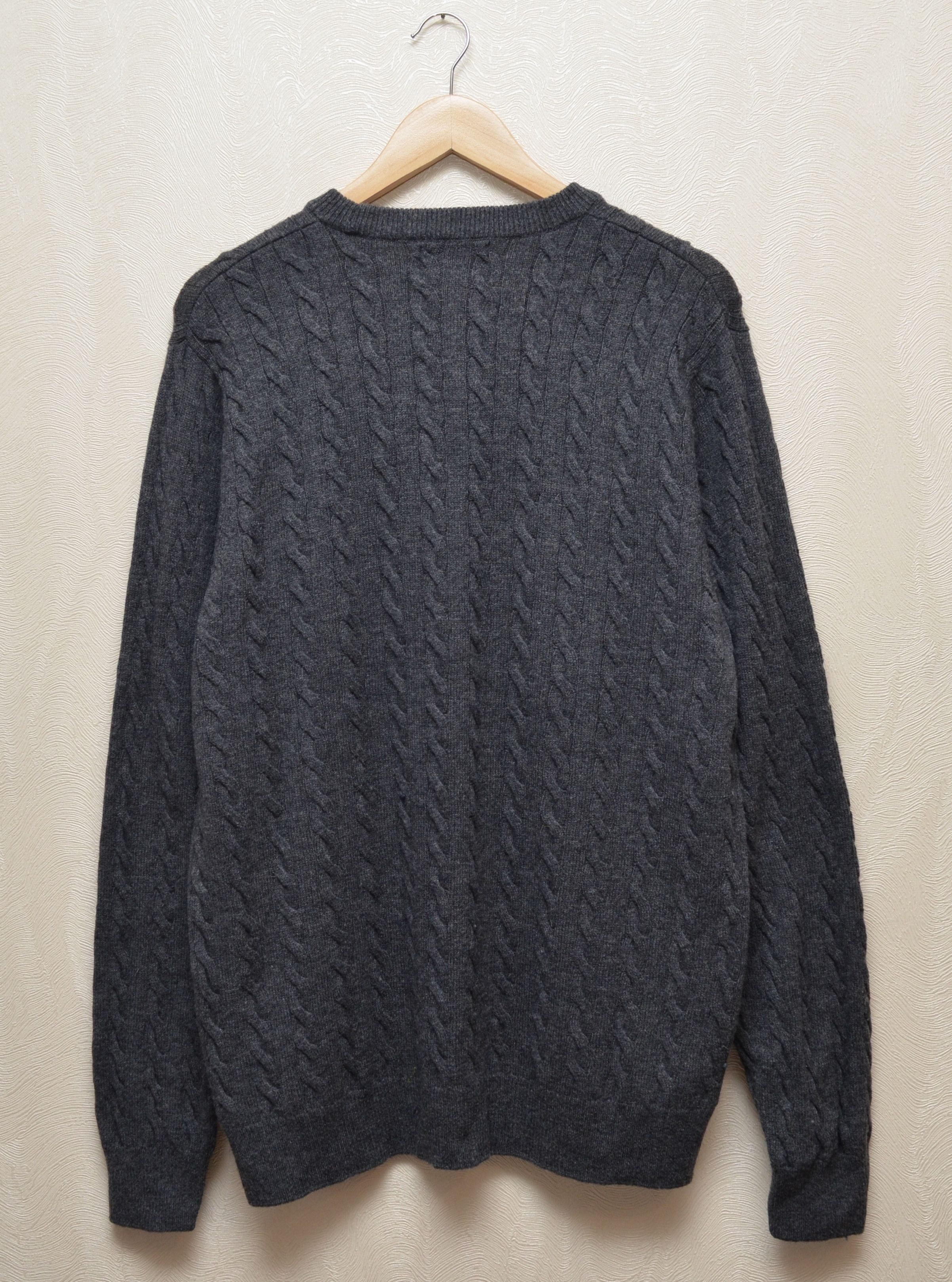 Fred Perry Fred Perry Wool Cable Knit Grey Sweater sz L RARE Size US L / EU 52-54 / 3 - 6 Thumbnail