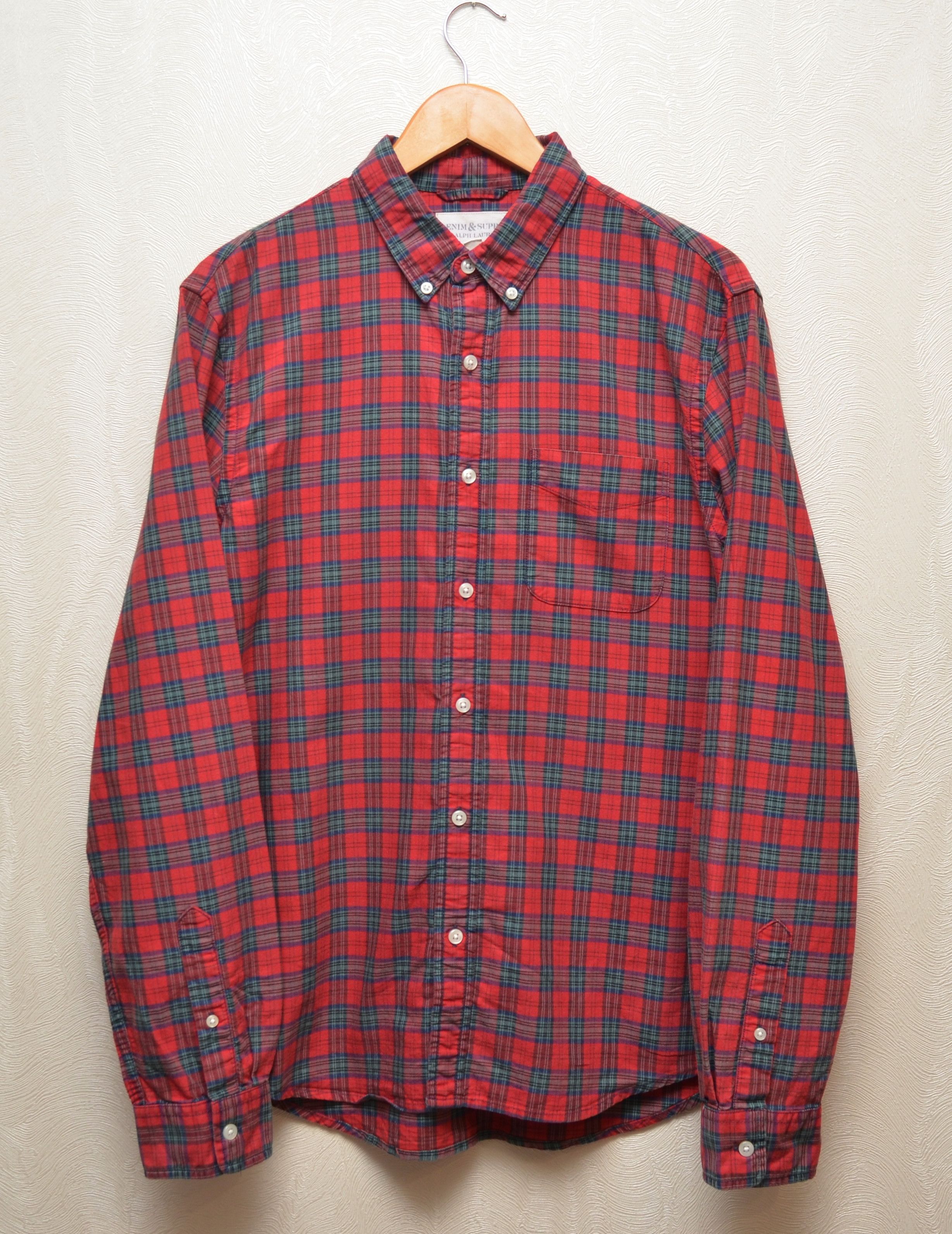 Denim & Supply Ralph Lauren × Polo Ralph Lauren Denim and Supply Ralph Lauren Red Check Shirt Sz M Rare Size US M / EU 48-50 / 2 - 1 Thumbnail