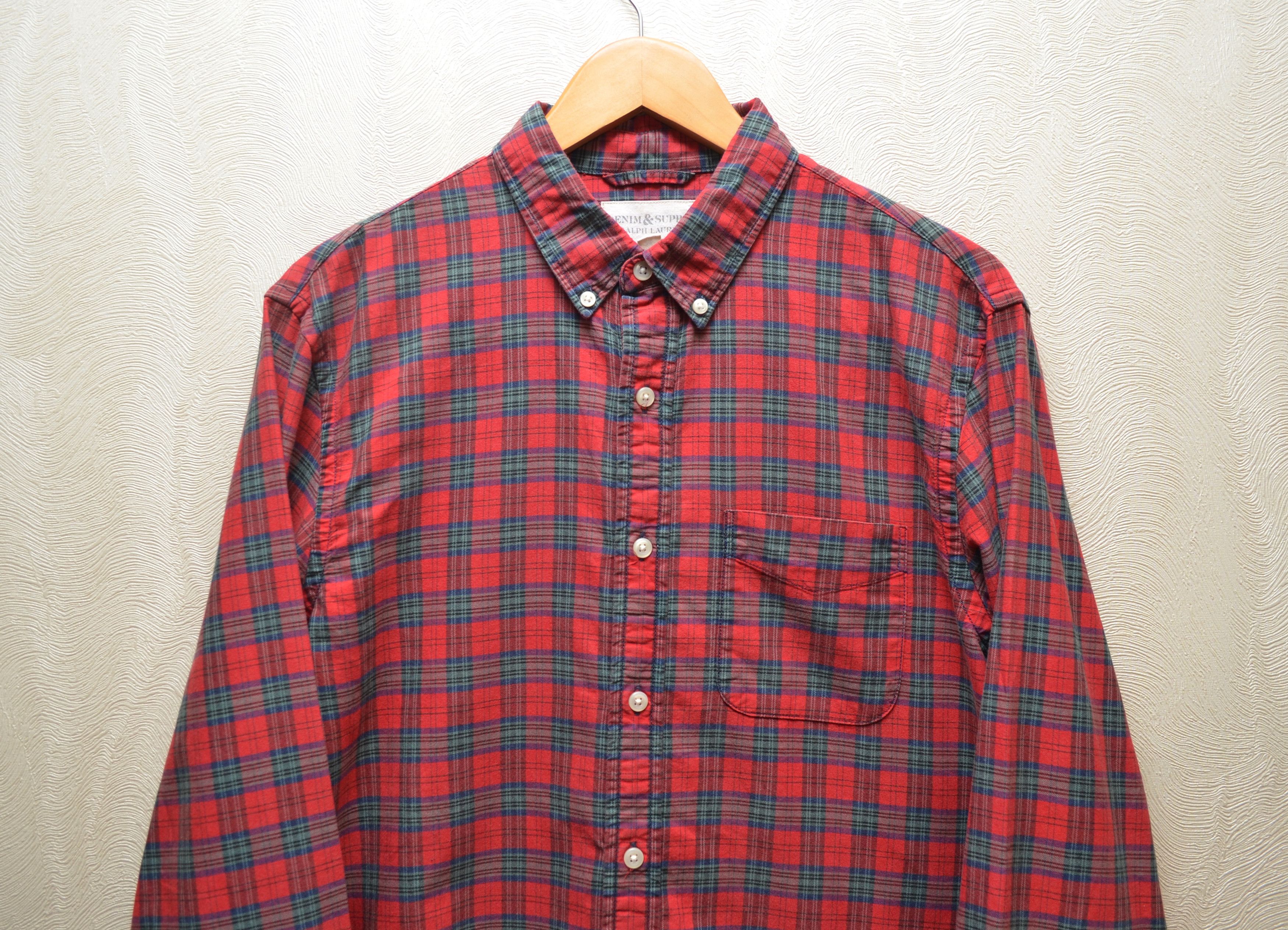 Denim & Supply Ralph Lauren × Polo Ralph Lauren Denim and Supply Ralph Lauren Red Check Shirt Sz M Rare Size US M / EU 48-50 / 2 - 2 Thumbnail