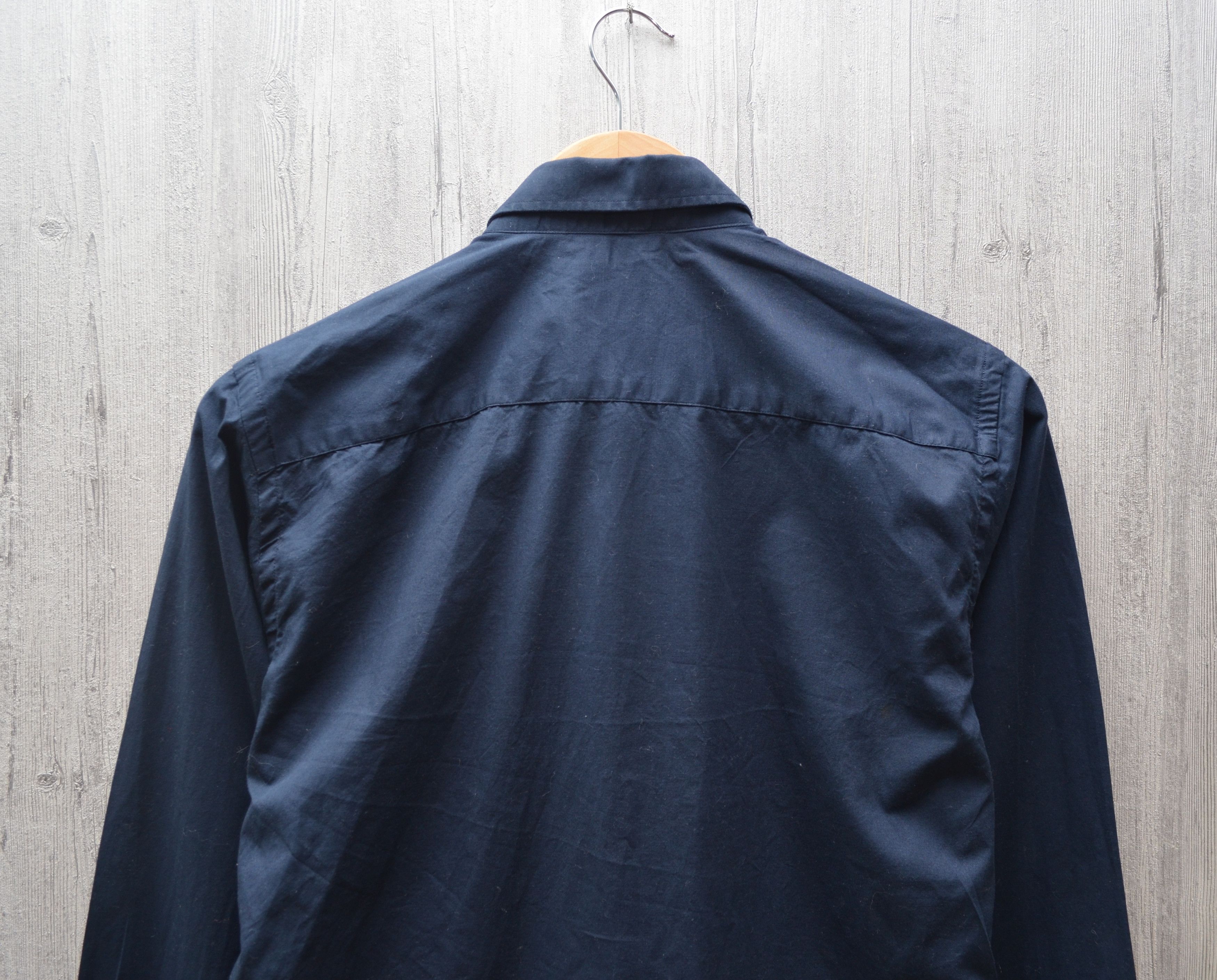 Designer × Moschino Moschino Embrioned Heart Navy Shirt fit S Size US S / EU 44-46 / 1 - 5 Thumbnail