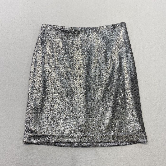 White House Black Market White House Black Market Skirt Womens 0 Silver ...