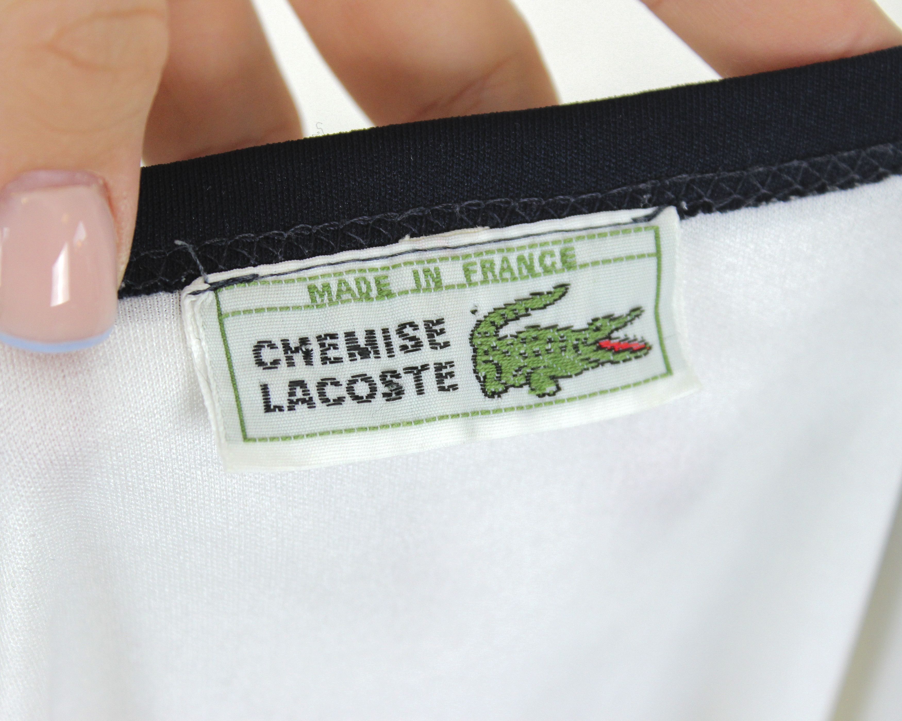 Lacoste × Vintage 80s Tennis Dress skirt M women FR 38 made in France Top Tee Size S / US 4 / IT 40 - 7 Thumbnail