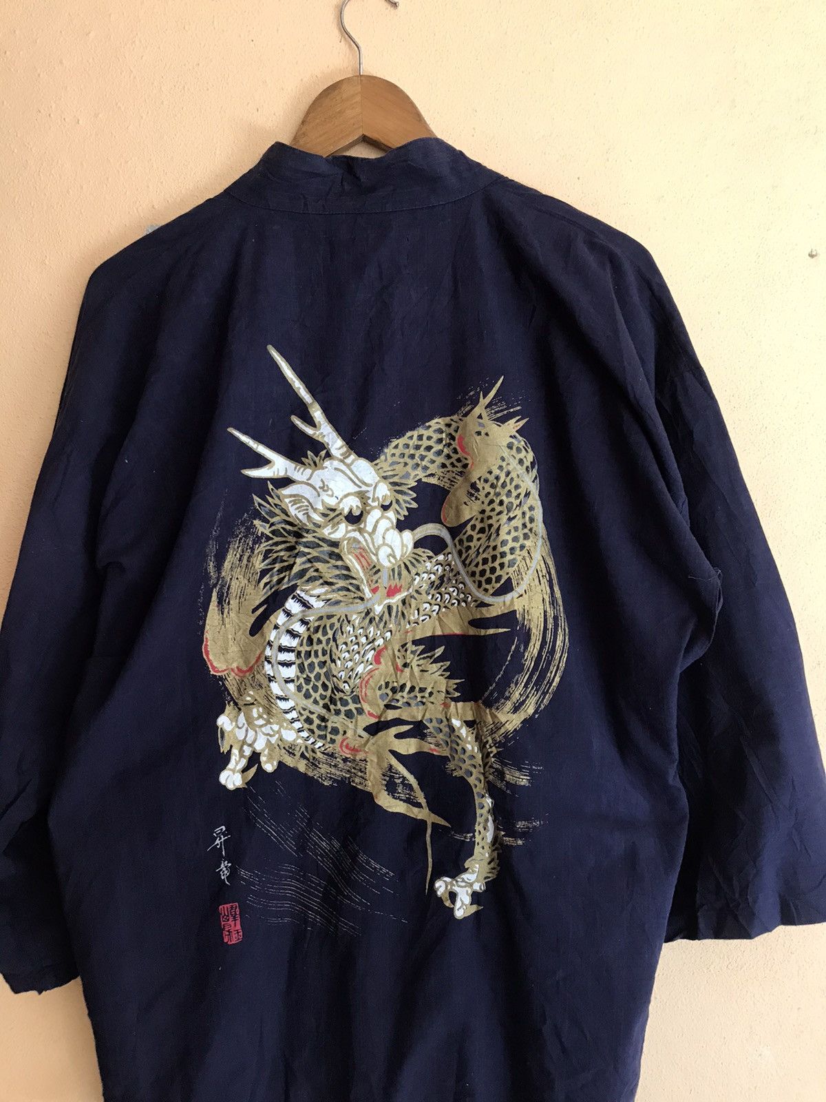 Japanese Brand RARE VINTAGE KIMONO JAPAN DRAGON SAMURAI JACKET TRADITIONAL Size US L / EU 52-54 / 3 - 5 Thumbnail