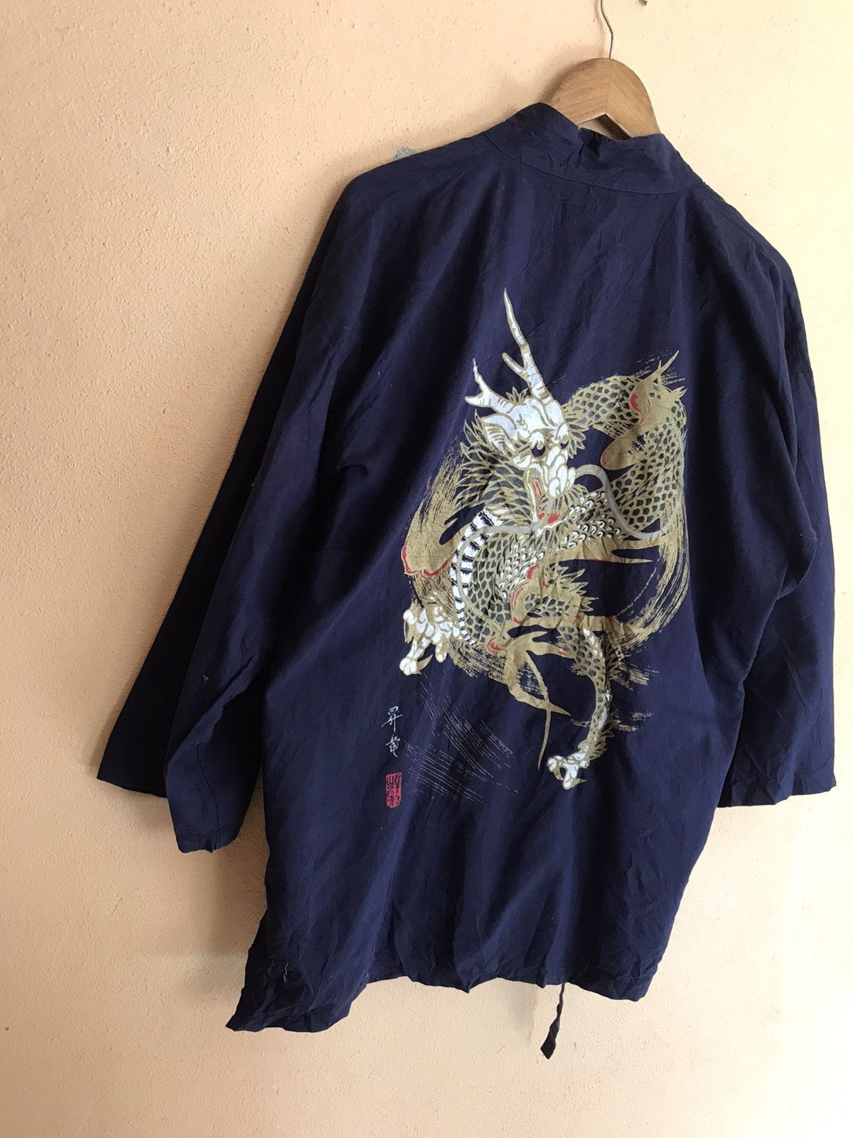 Japanese Brand RARE VINTAGE KIMONO JAPAN DRAGON SAMURAI JACKET TRADITIONAL Size US L / EU 52-54 / 3 - 4 Thumbnail