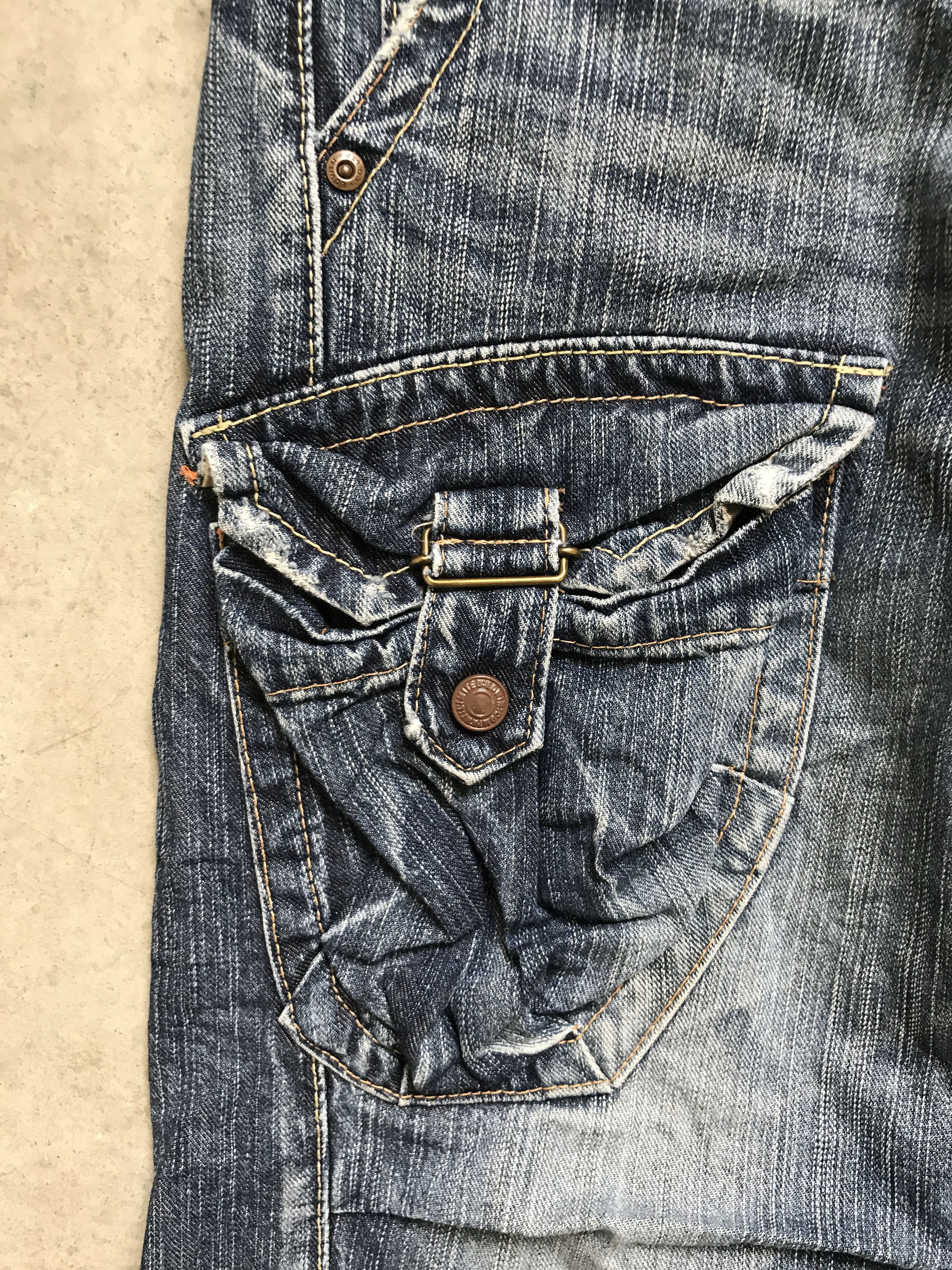 Edwin CP100 EDWIN Twin Front Pocket Flare Cargo Jeans Size US 30 / EU 46 - 5 Thumbnail