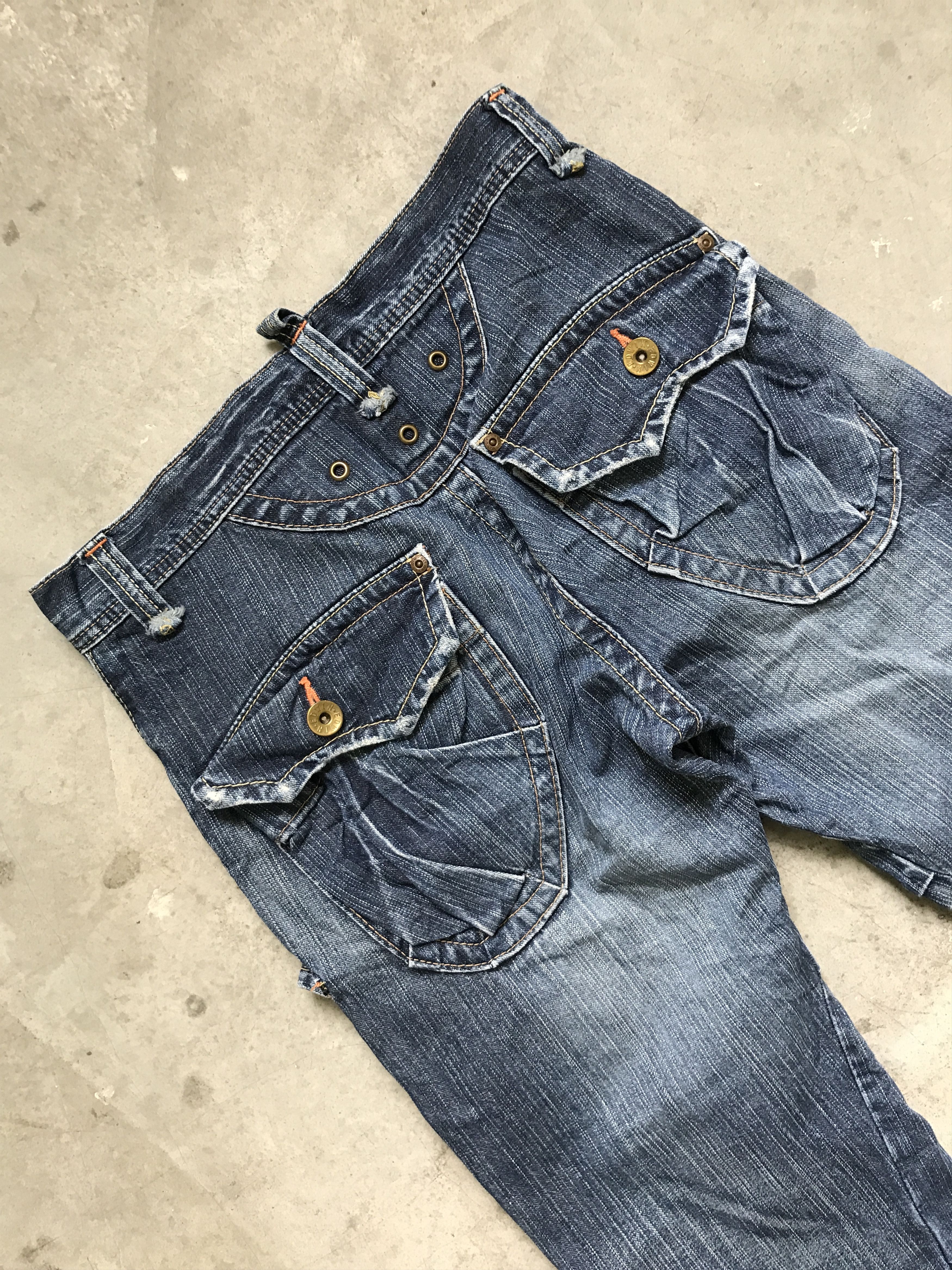 Edwin CP100 EDWIN Twin Front Pocket Flare Cargo Jeans Size US 30 / EU 46 - 9 Thumbnail
