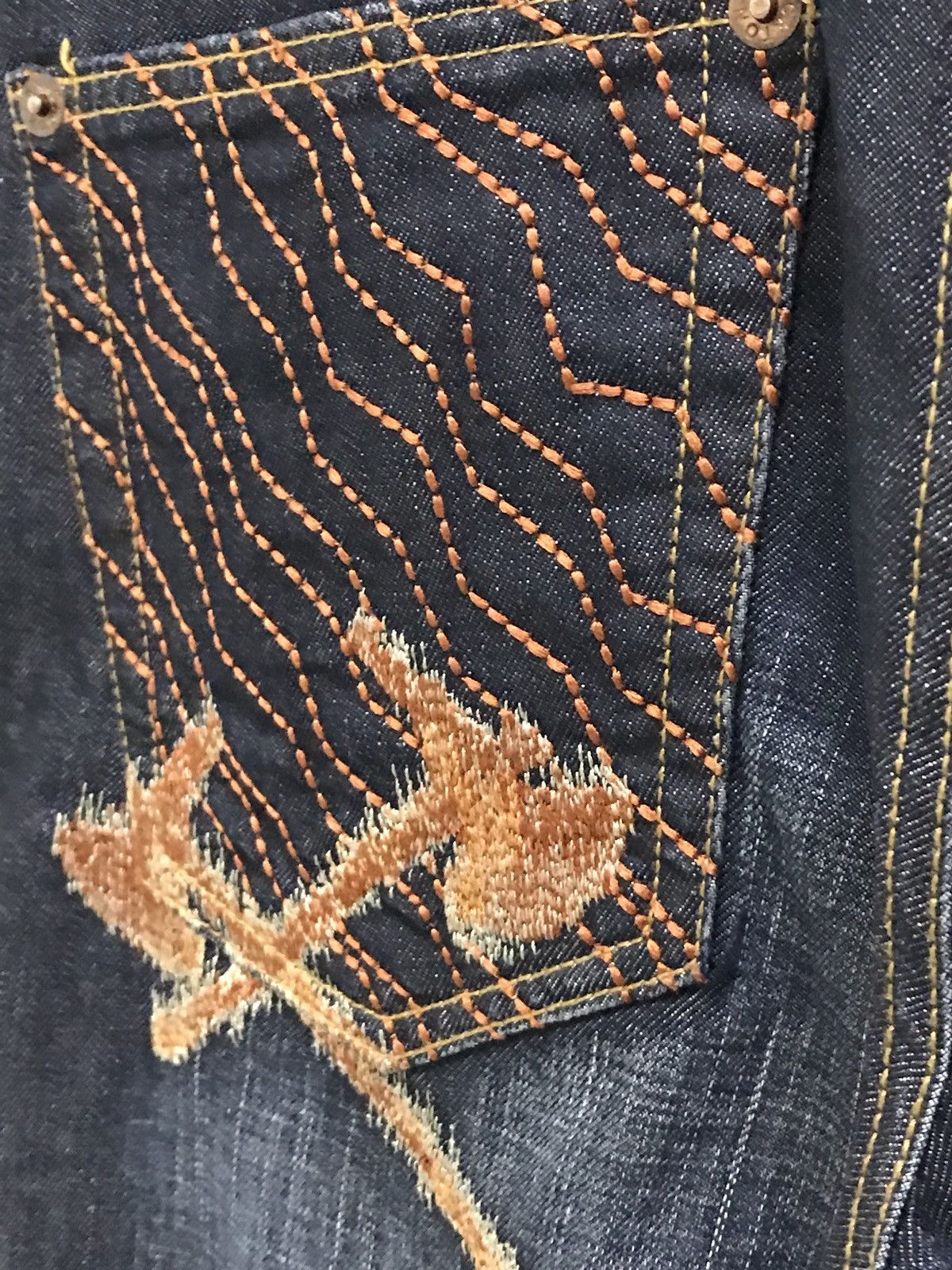 Japanese Brand Japanese Brand Stockton Embroidered Jeans Size US 36 / EU 52 - 10 Thumbnail