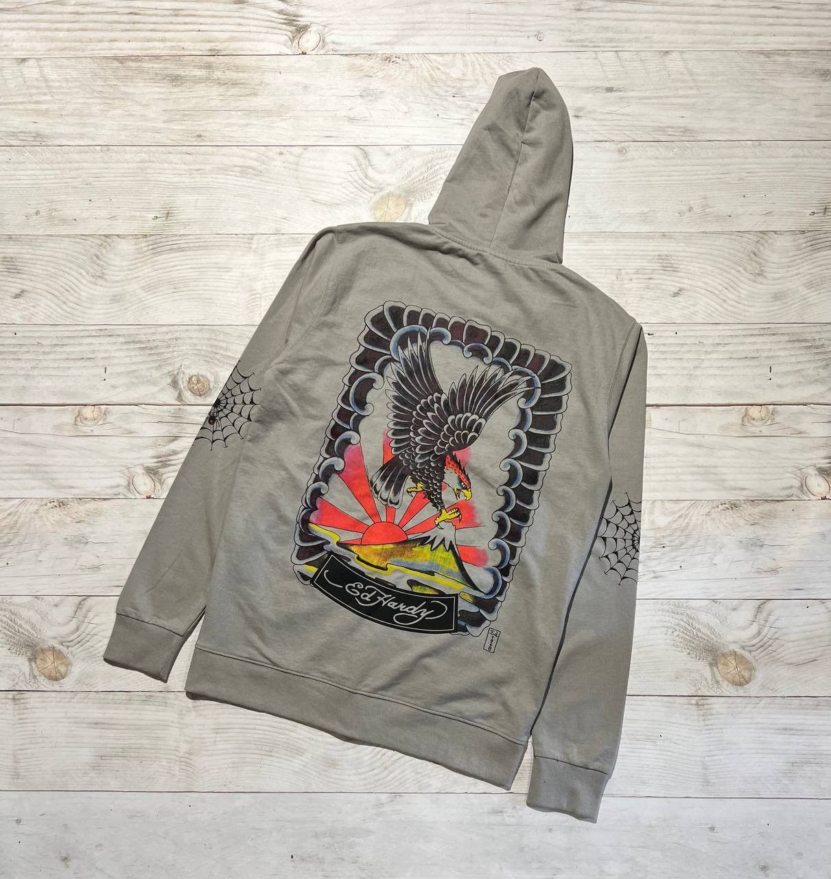 Ed Hardy Vintage Ed Hardy Hoodie Full Zip Eagle Japan Y2K Size US L / EU 52-54 / 3 - 4 Thumbnail