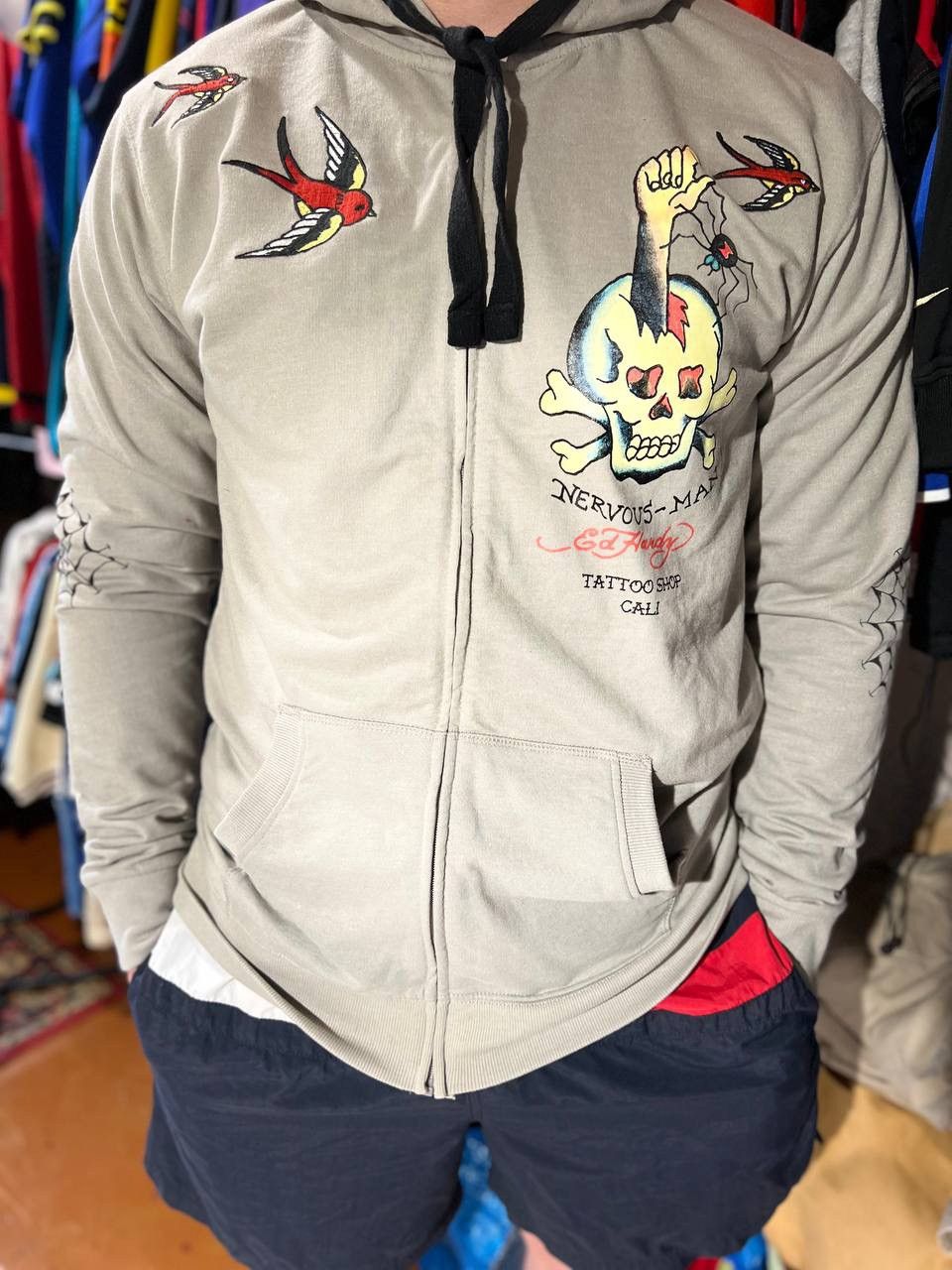 Ed Hardy Vintage Ed Hardy Hoodie Full Zip Eagle Japan Y2K Size US L / EU 52-54 / 3 - 2 Thumbnail