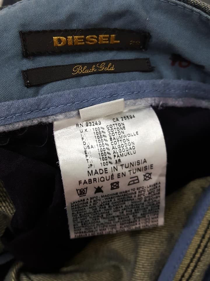 Diesel Black Gold DIESEL BLACK GOLD Made in Tunisia Flare Denim Pant Size US 32 / EU 48 - 13 Thumbnail