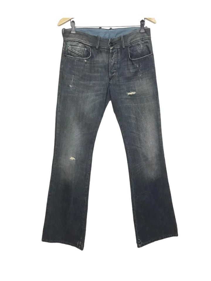 Diesel Black Gold DIESEL BLACK GOLD Made in Tunisia Flare Denim Pant Size US 32 / EU 48 - 1 Thumbnail