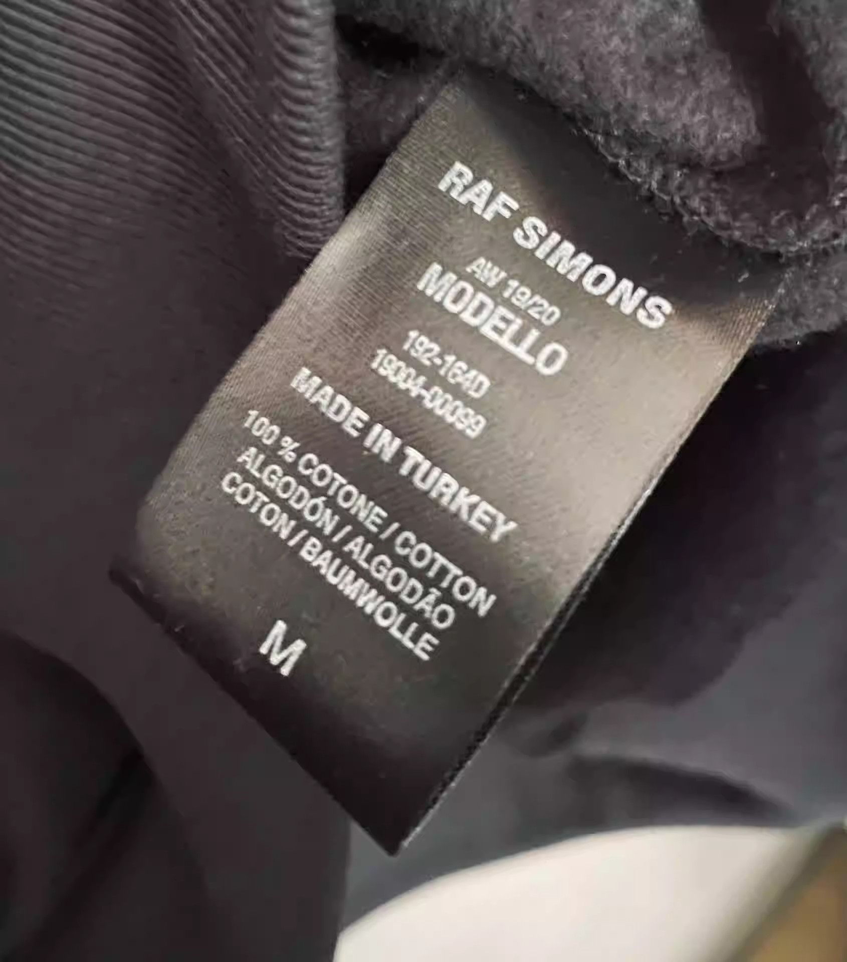 Raf Simons Raf simons 2019AW blue velvet season slogan hoodie Size US M / EU 48-50 / 2 - 4 Thumbnail
