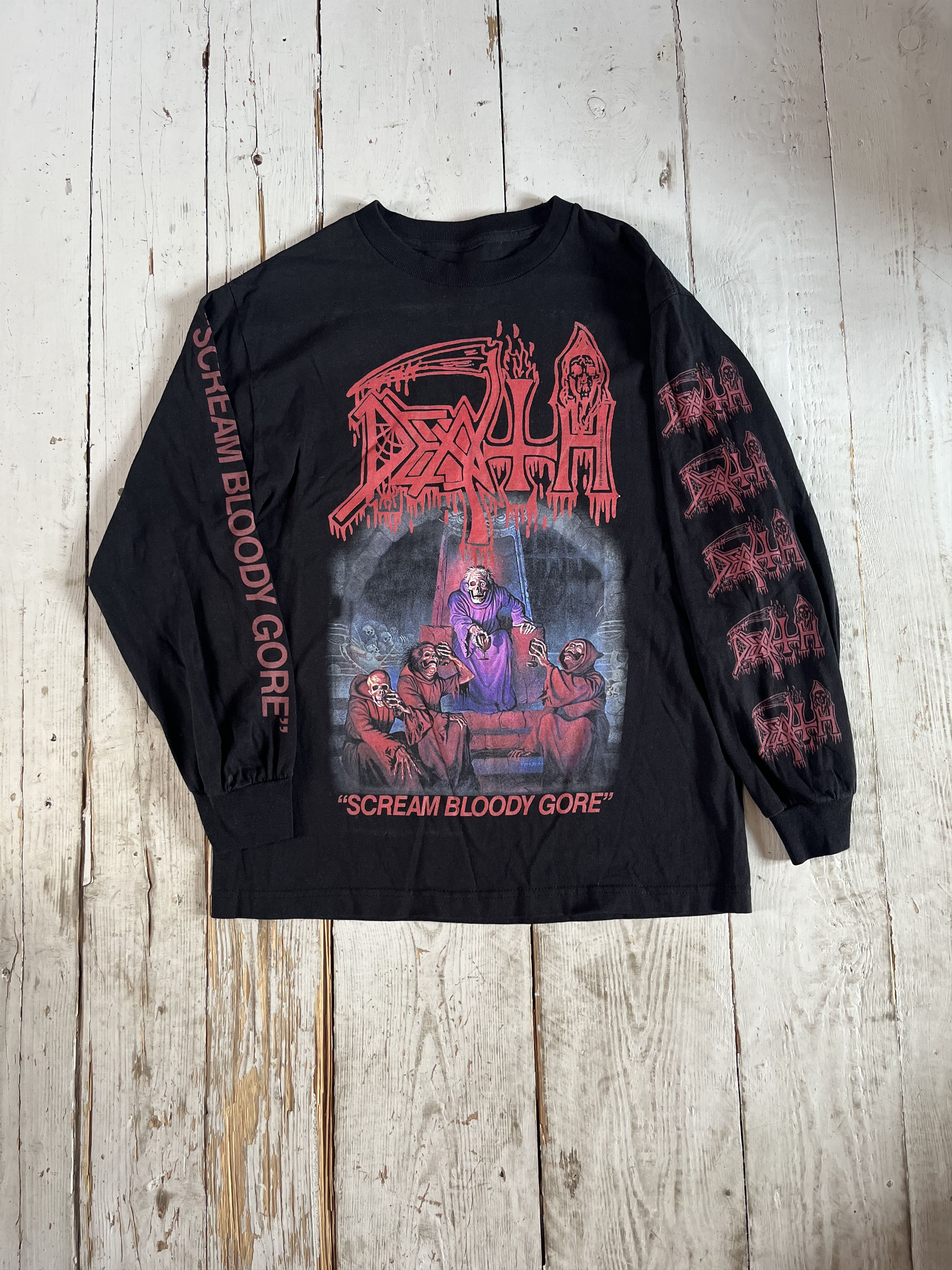 Band Tees × Vintage Death "Scream Bloody Gore" 1987 Album Longsleeve Size US M / EU 48-50 / 2 - 3 Thumbnail