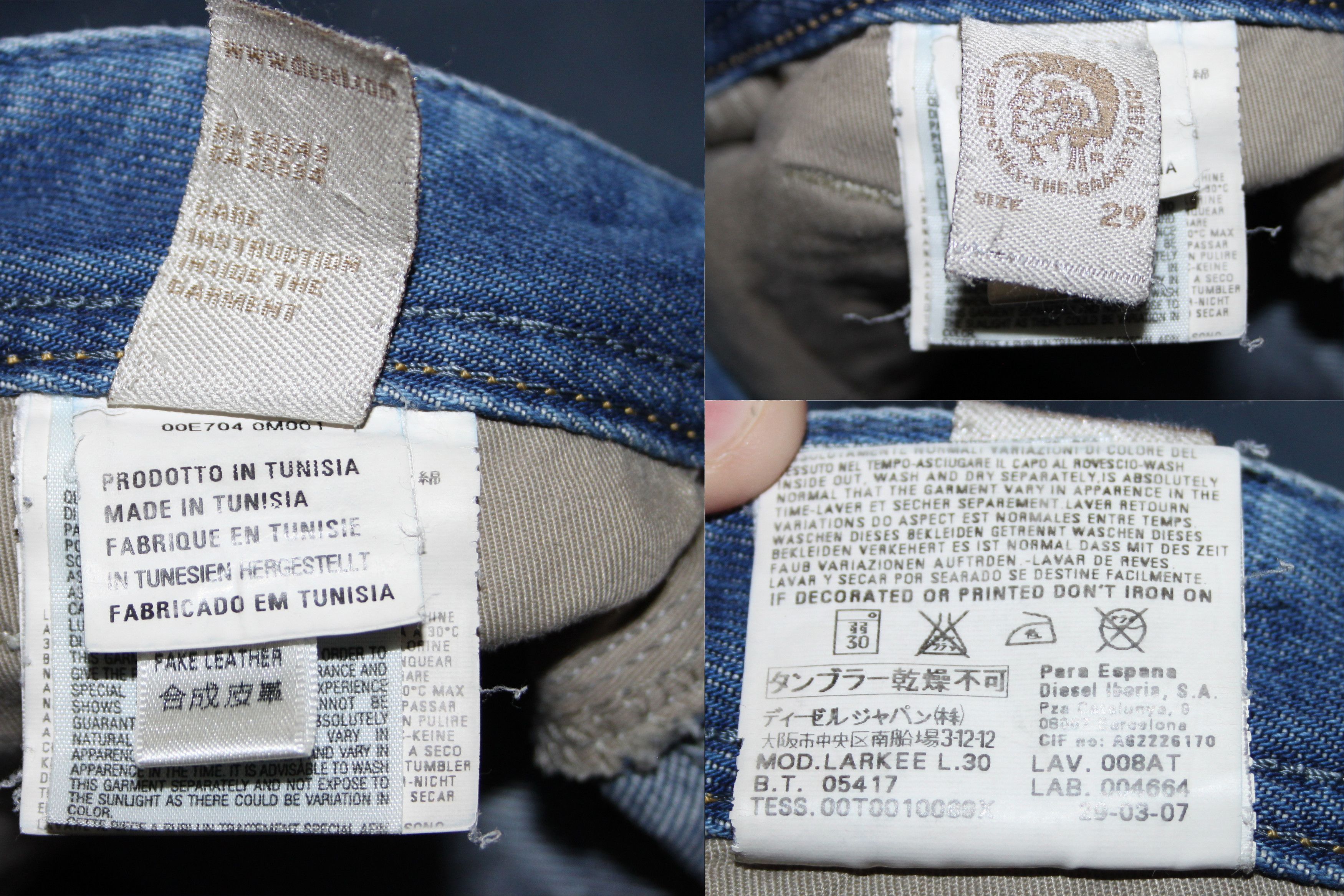 Diesel Diesel Industry Denim Jeans Size US 29 - 6 Thumbnail