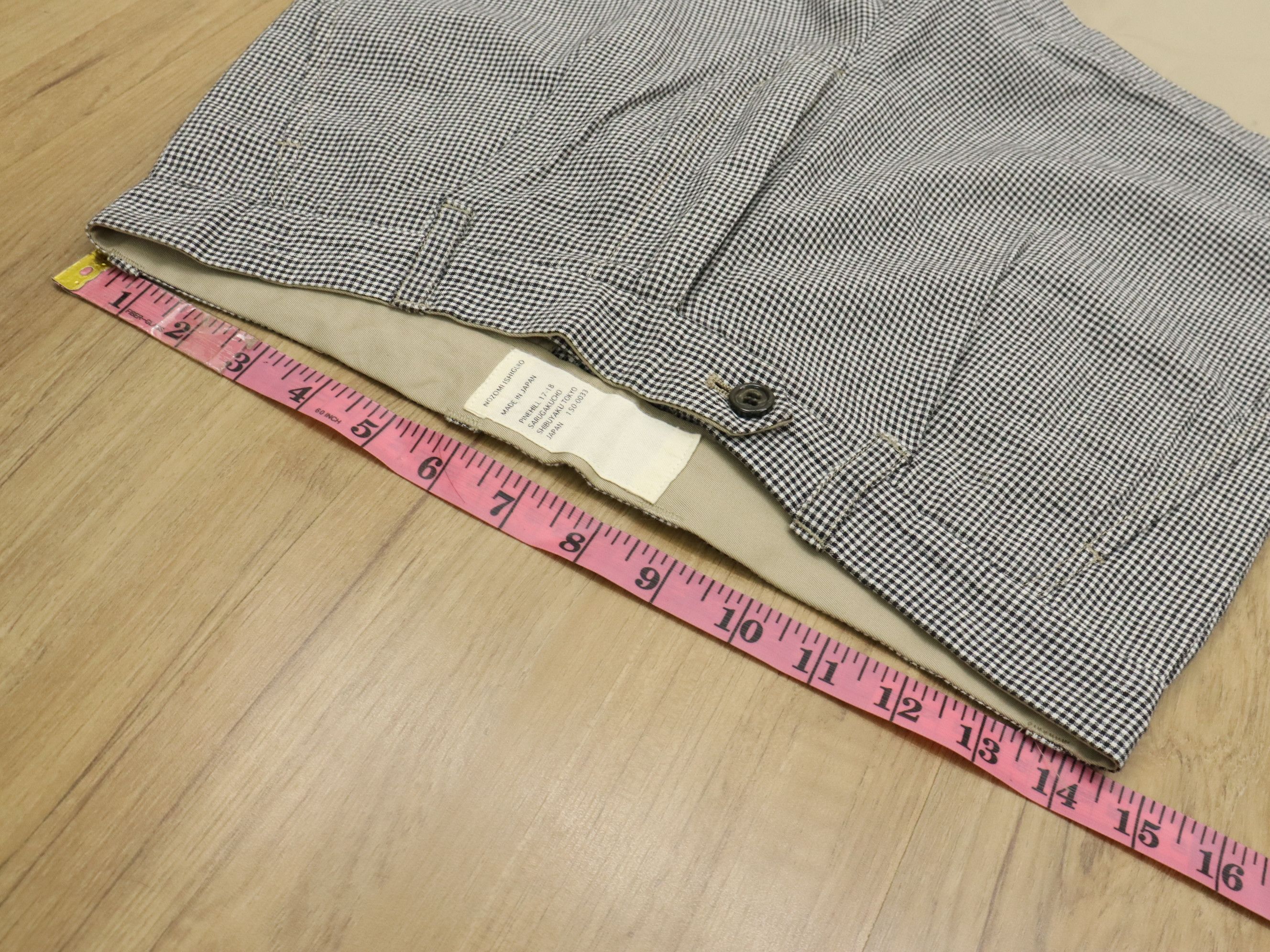 Nozomi Ishiguro Nozomi Ishiguro Hybrid Plaid Khakis Cropped Pant Size US 29 - 17 Thumbnail