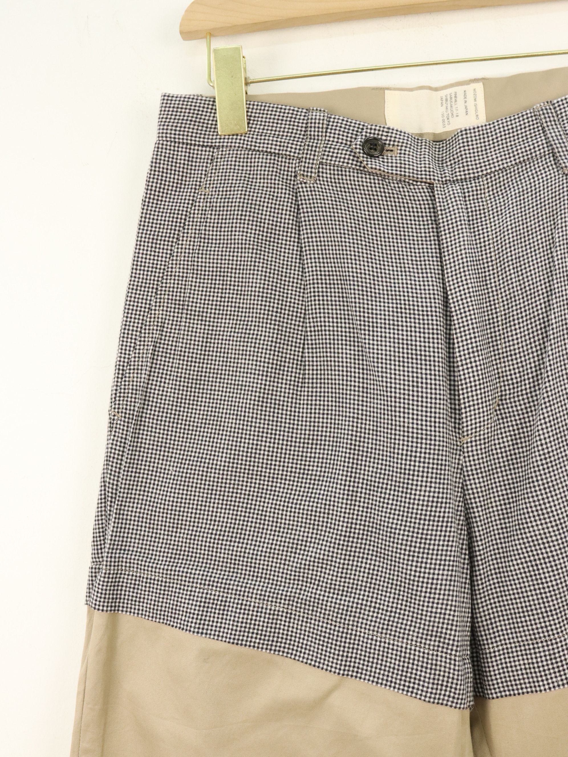 Nozomi Ishiguro Nozomi Ishiguro Hybrid Plaid Khakis Cropped Pant Size US 29 - 10 Thumbnail