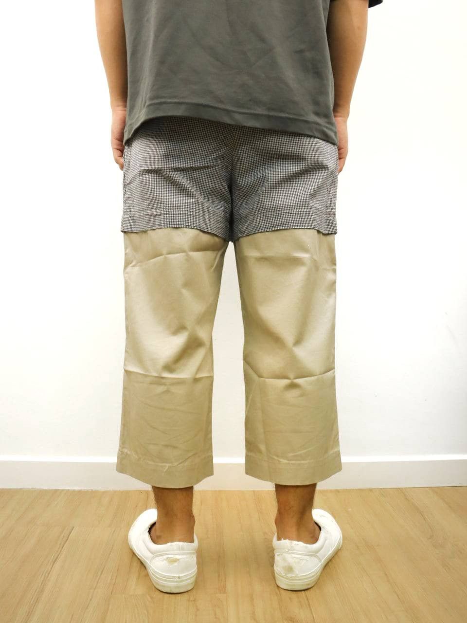 Nozomi Ishiguro Nozomi Ishiguro Hybrid Plaid Khakis Cropped Pant Size US 29 - 2 Thumbnail