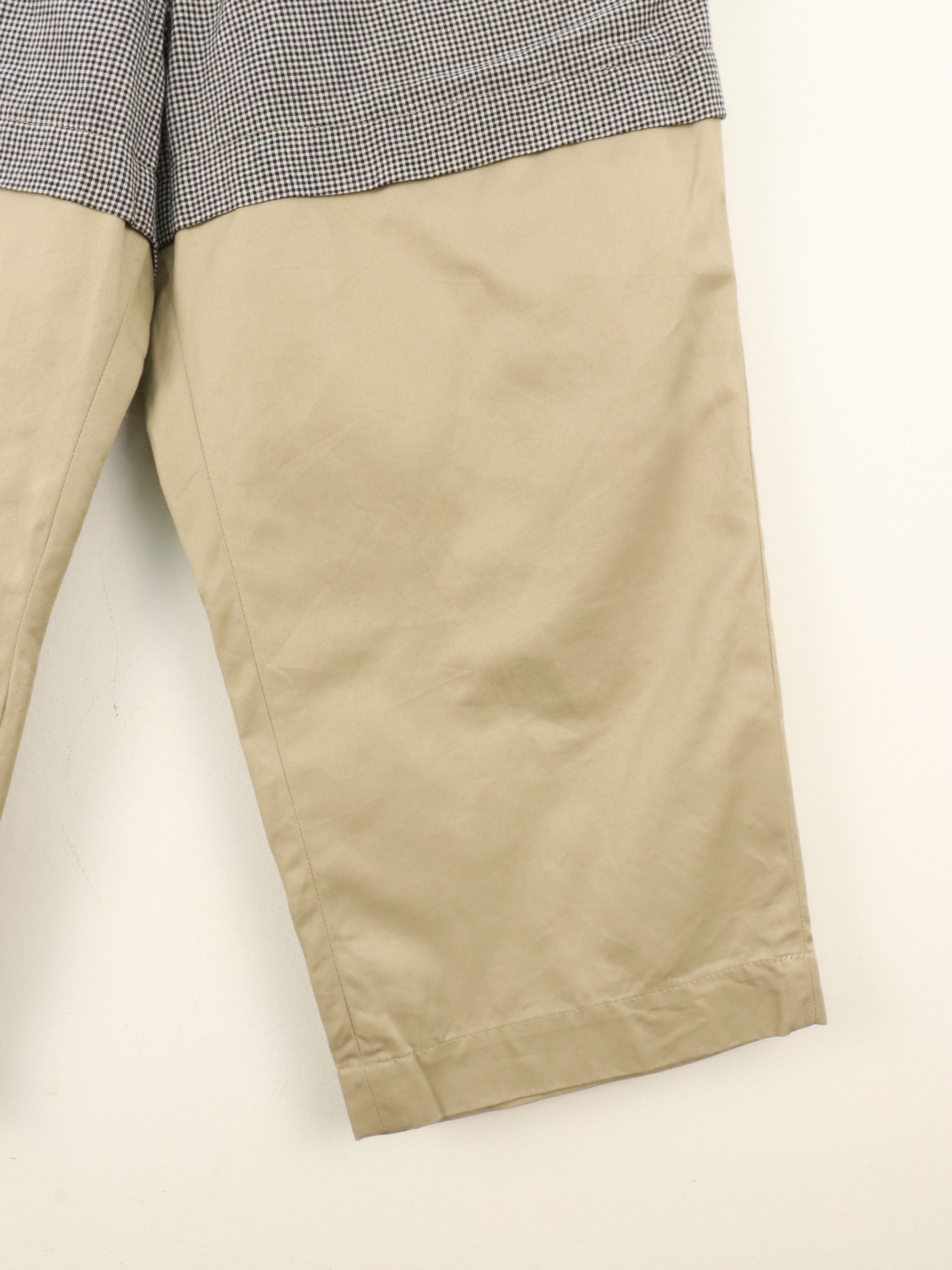 Nozomi Ishiguro Nozomi Ishiguro Hybrid Plaid Khakis Cropped Pant Size US 29 - 15 Thumbnail