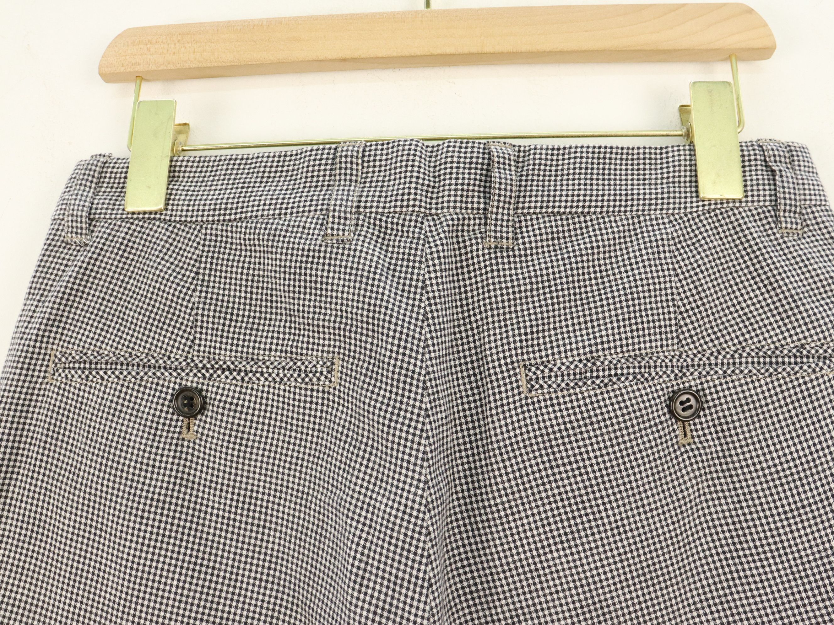Nozomi Ishiguro Nozomi Ishiguro Hybrid Plaid Khakis Cropped Pant Size US 29 - 13 Thumbnail