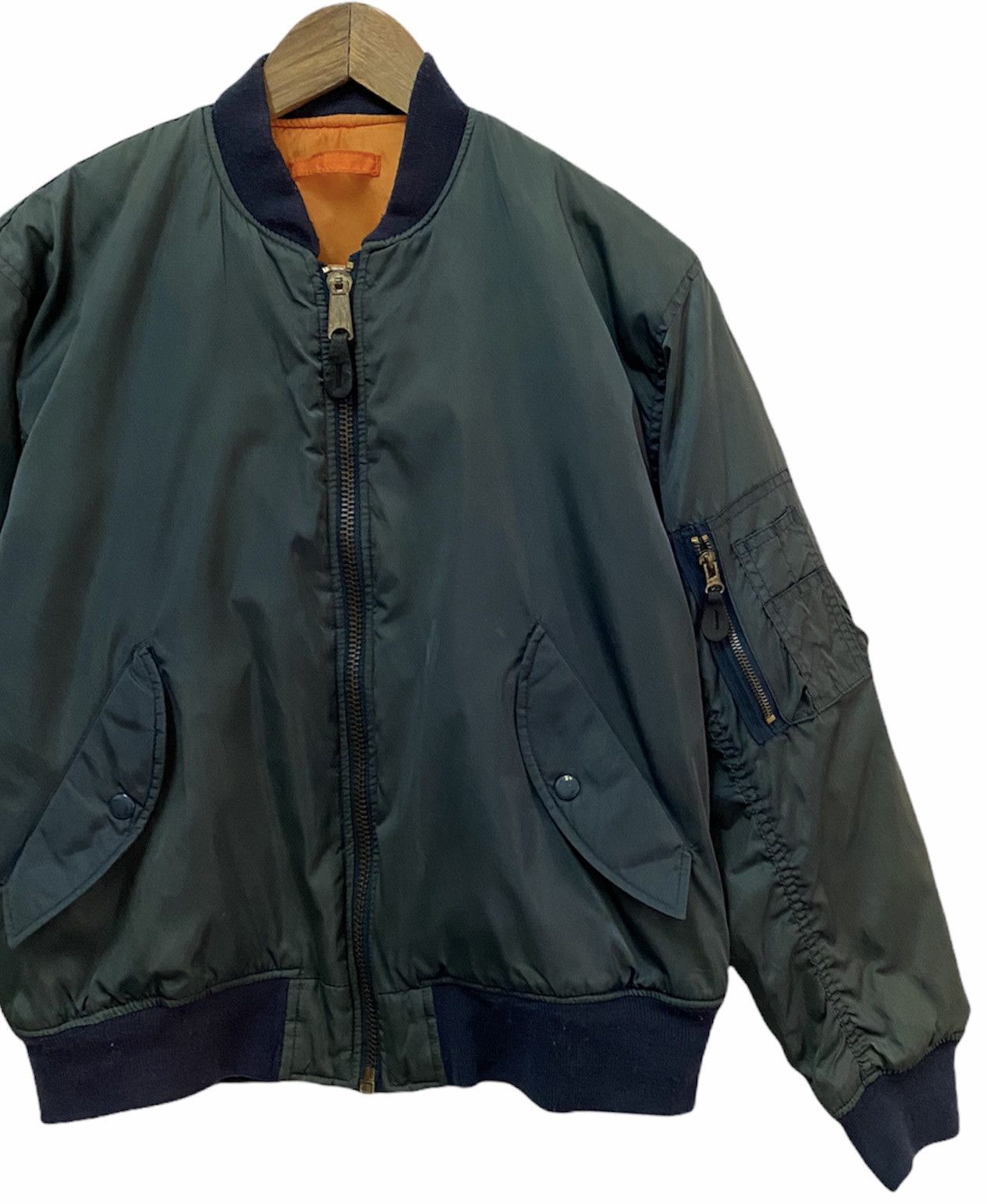 Japanese Brand 🔥VINTAGE PRINTSTAR RARE GREEN BOMBER JACKET Size US M / EU 48-50 / 2 - 2 Thumbnail