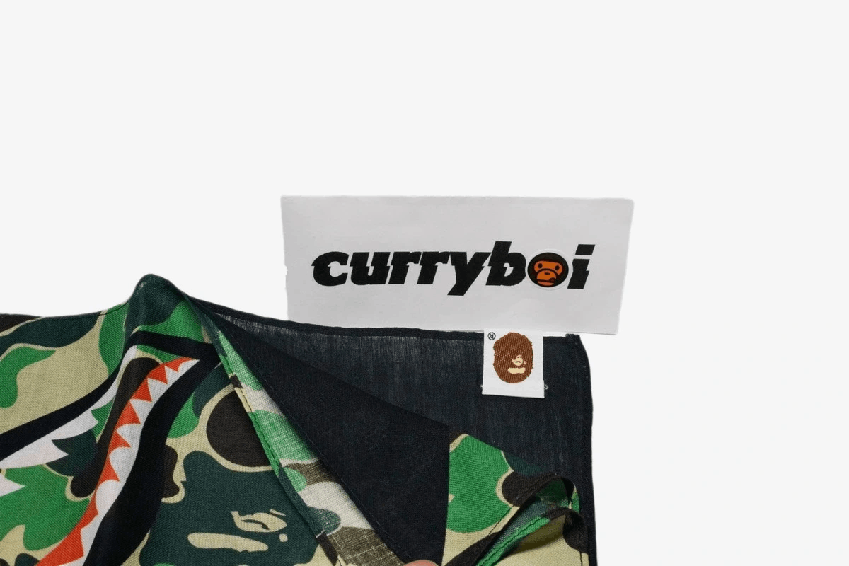 Bape Bape ABC Shark Bandana Green Size ONE SIZE - 3 Thumbnail