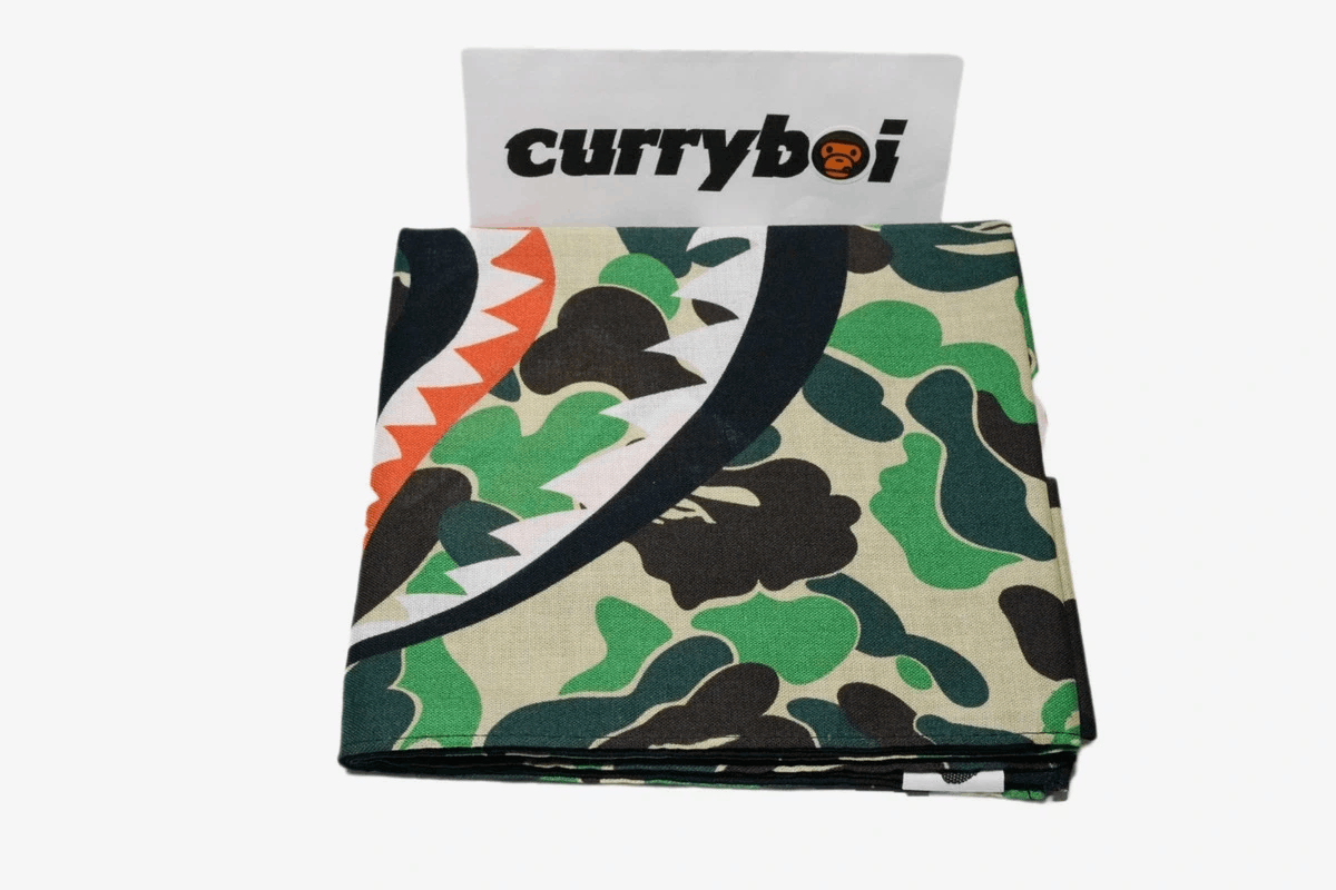 Bape Bape ABC Shark Bandana Green Size ONE SIZE - 2 Thumbnail