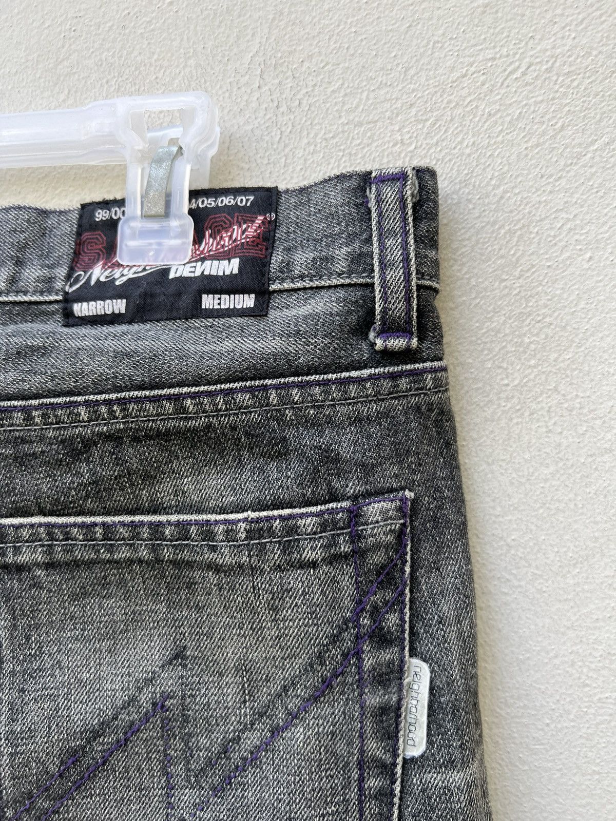 Japanese Brand 2003 Neighborhood Savage Rips Patchwork Denim Selvedge Jeans Size US 31 - 18 Thumbnail