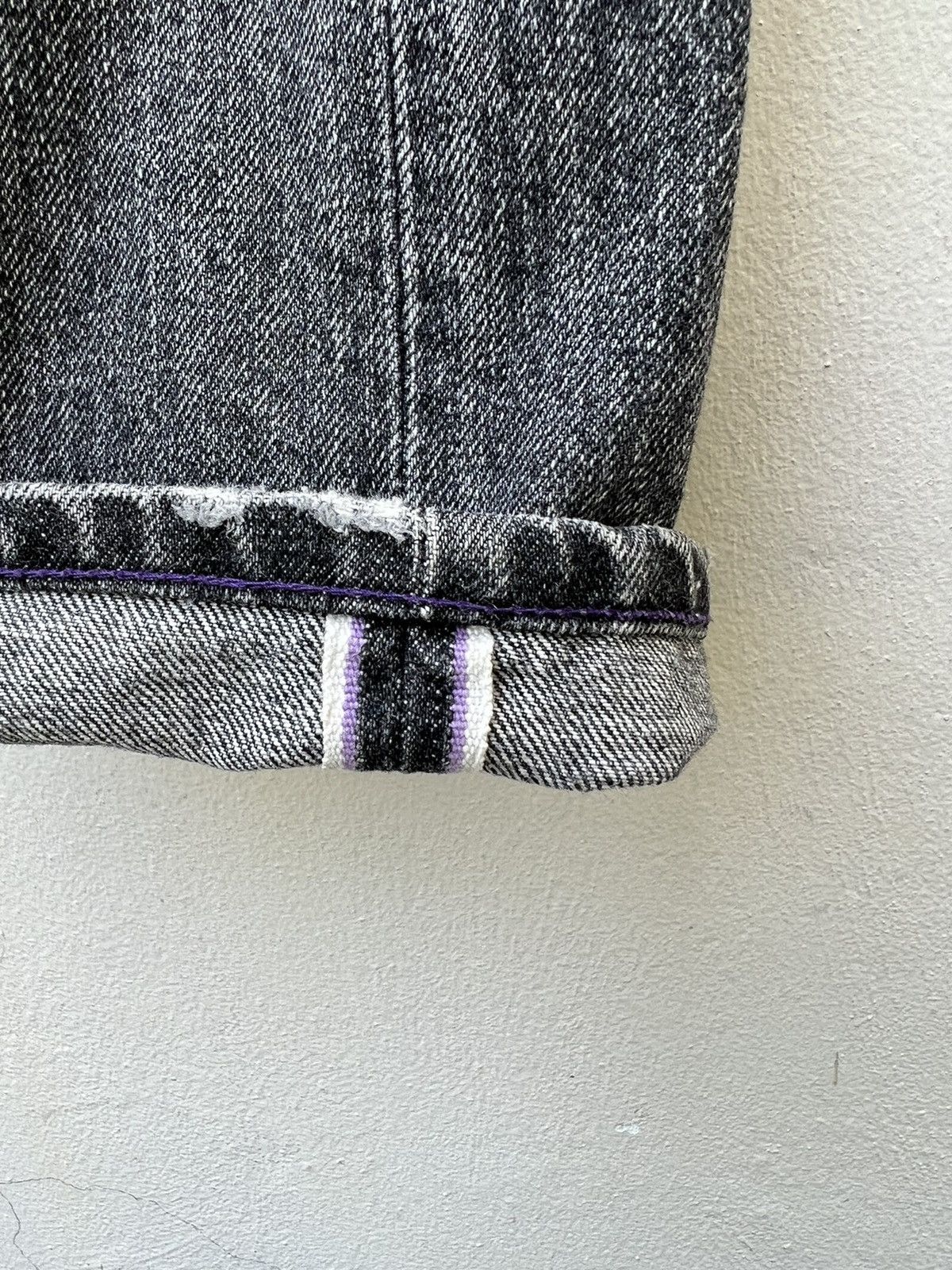 Japanese Brand 2003 Neighborhood Savage Rips Patchwork Denim Selvedge Jeans Size US 31 - 12 Thumbnail