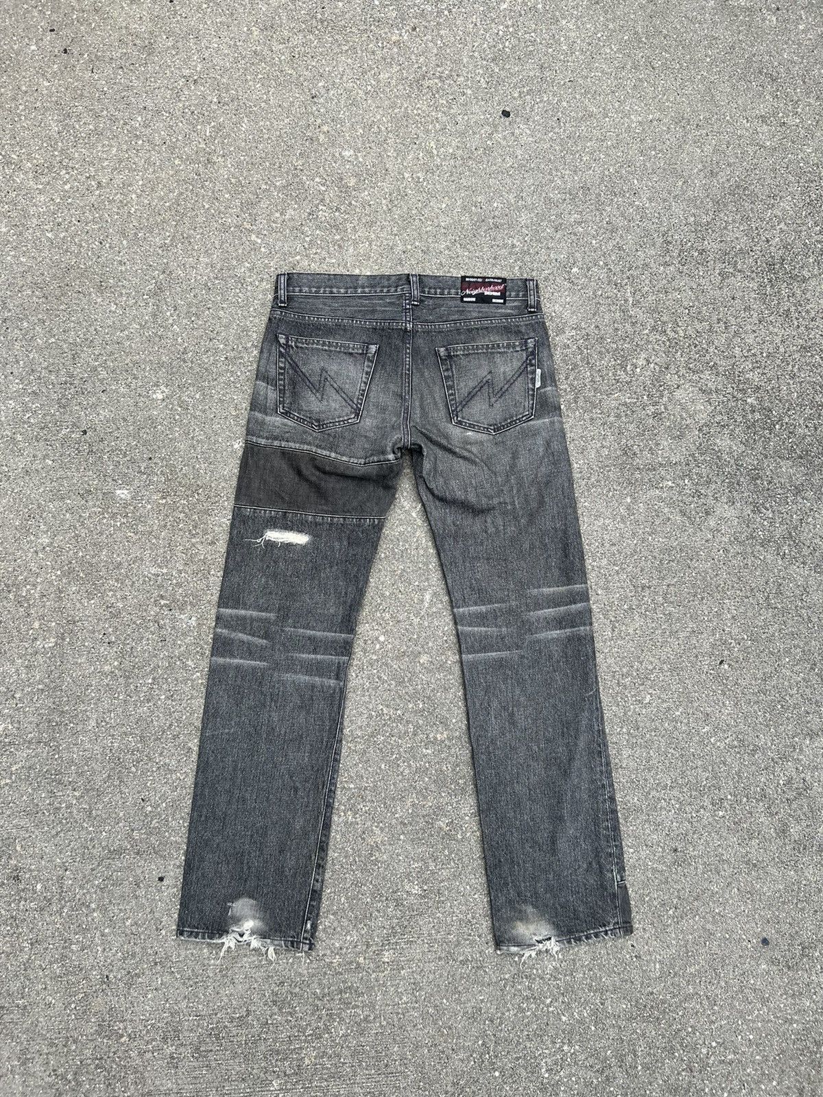 Japanese Brand 2003 Neighborhood Savage Rips Patchwork Denim Selvedge Jeans Size US 31 - 2 Thumbnail