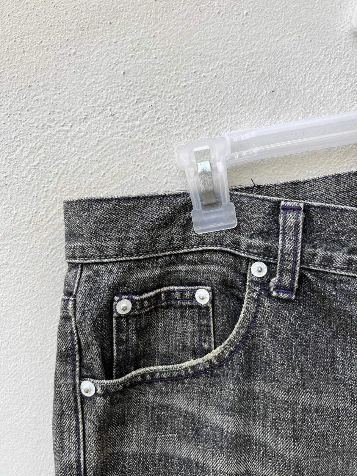 Japanese Brand 2003 Neighborhood Savage Rips Patchwork Denim Selvedge Jeans Size US 31 - 4 Thumbnail