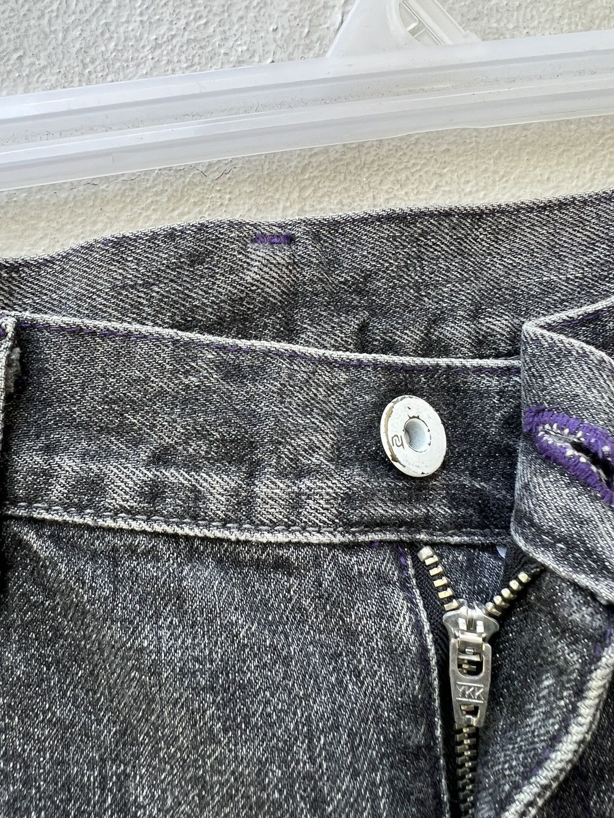 Japanese Brand 2003 Neighborhood Savage Rips Patchwork Denim Selvedge Jeans Size US 31 - 5 Thumbnail