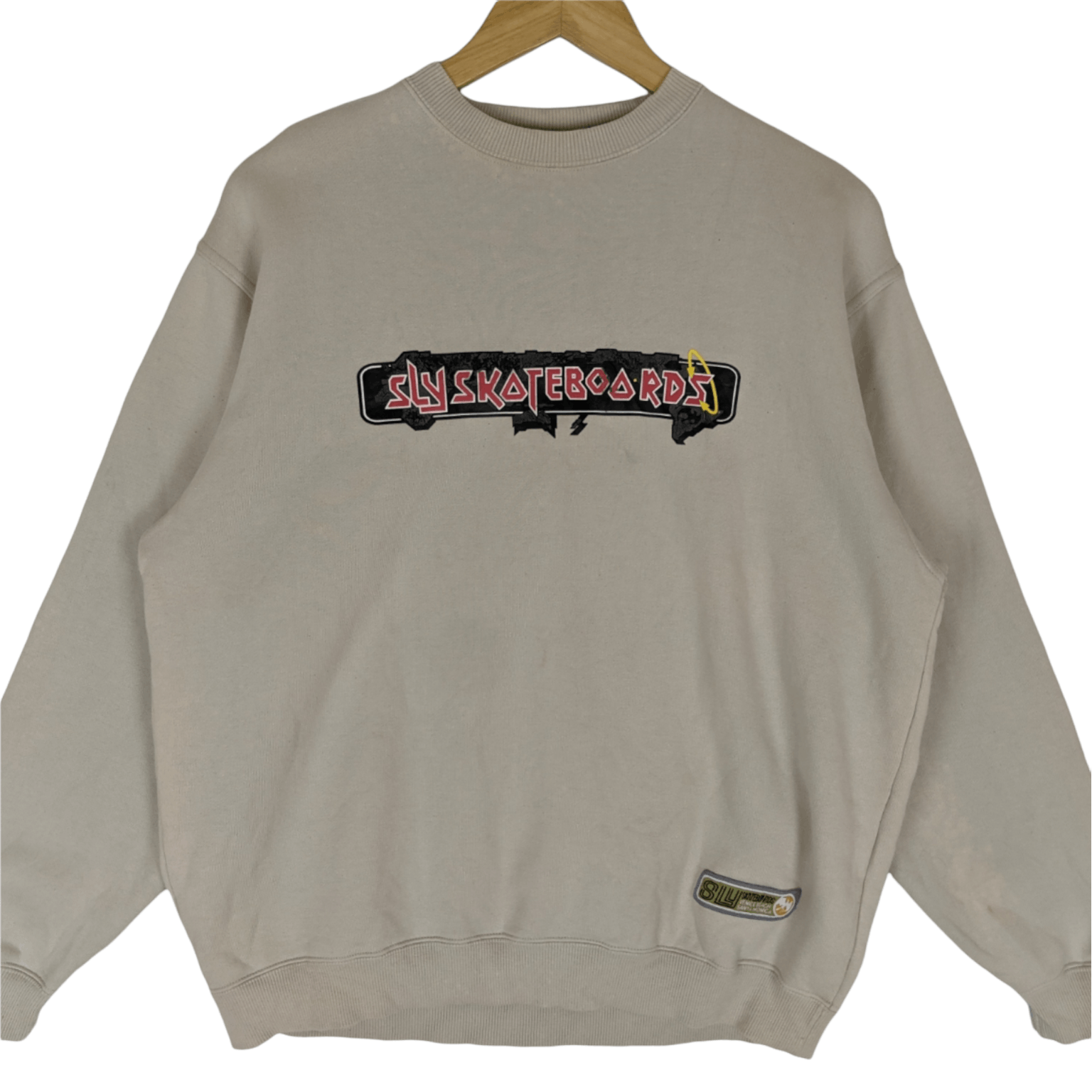 American Apparel SLY SKATEBOARDS Big Spell Out Logo Jumper Sweatshirt Size US M / EU 48-50 / 2 - 2 Thumbnail