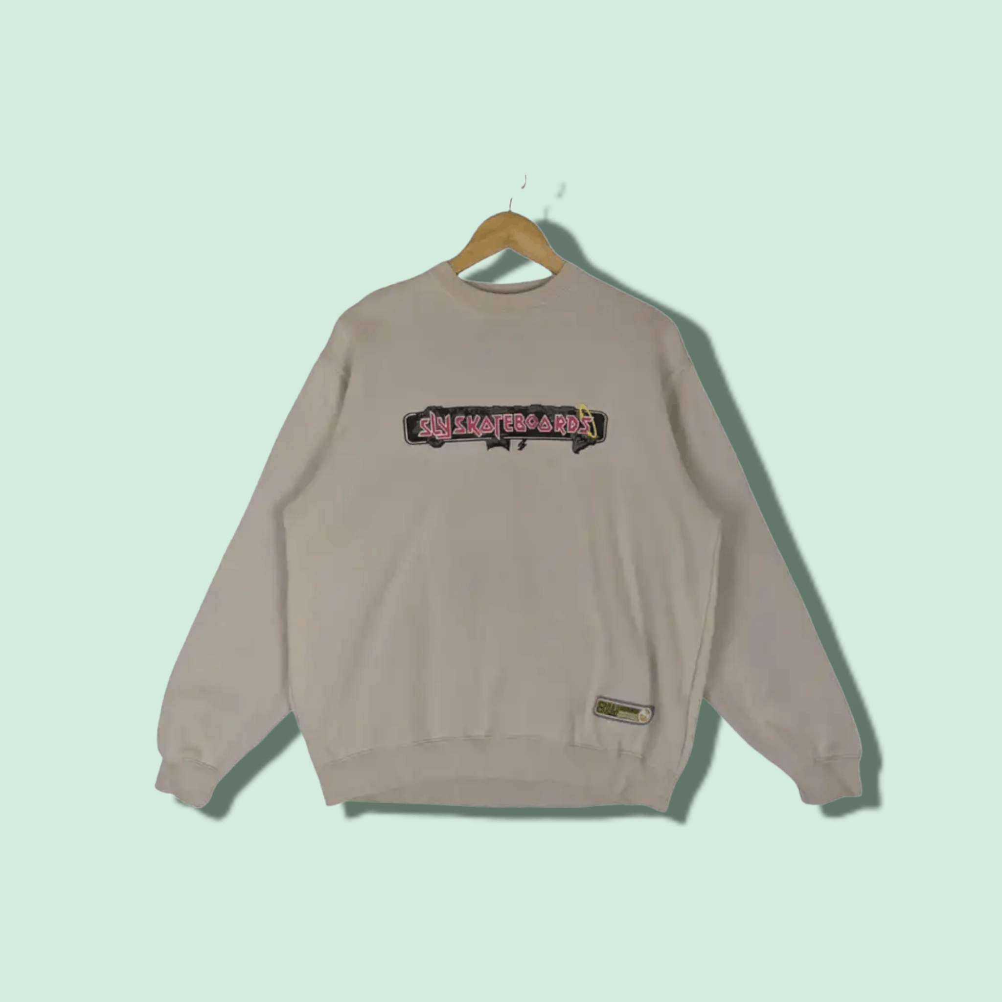 American Apparel SLY SKATEBOARDS Big Spell Out Logo Jumper Sweatshirt Size US M / EU 48-50 / 2 - 1 Thumbnail