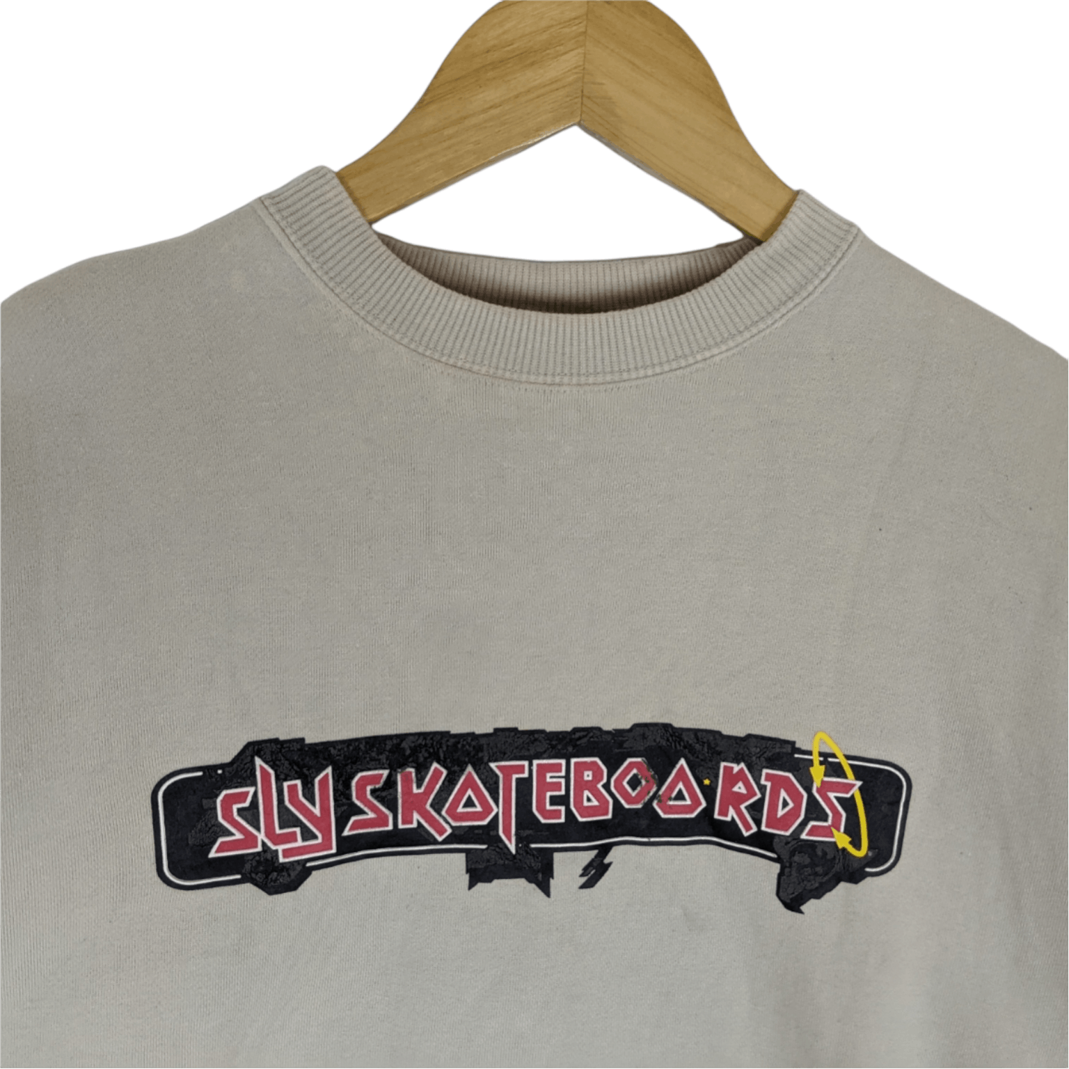 American Apparel SLY SKATEBOARDS Big Spell Out Logo Jumper Sweatshirt Size US M / EU 48-50 / 2 - 4 Thumbnail