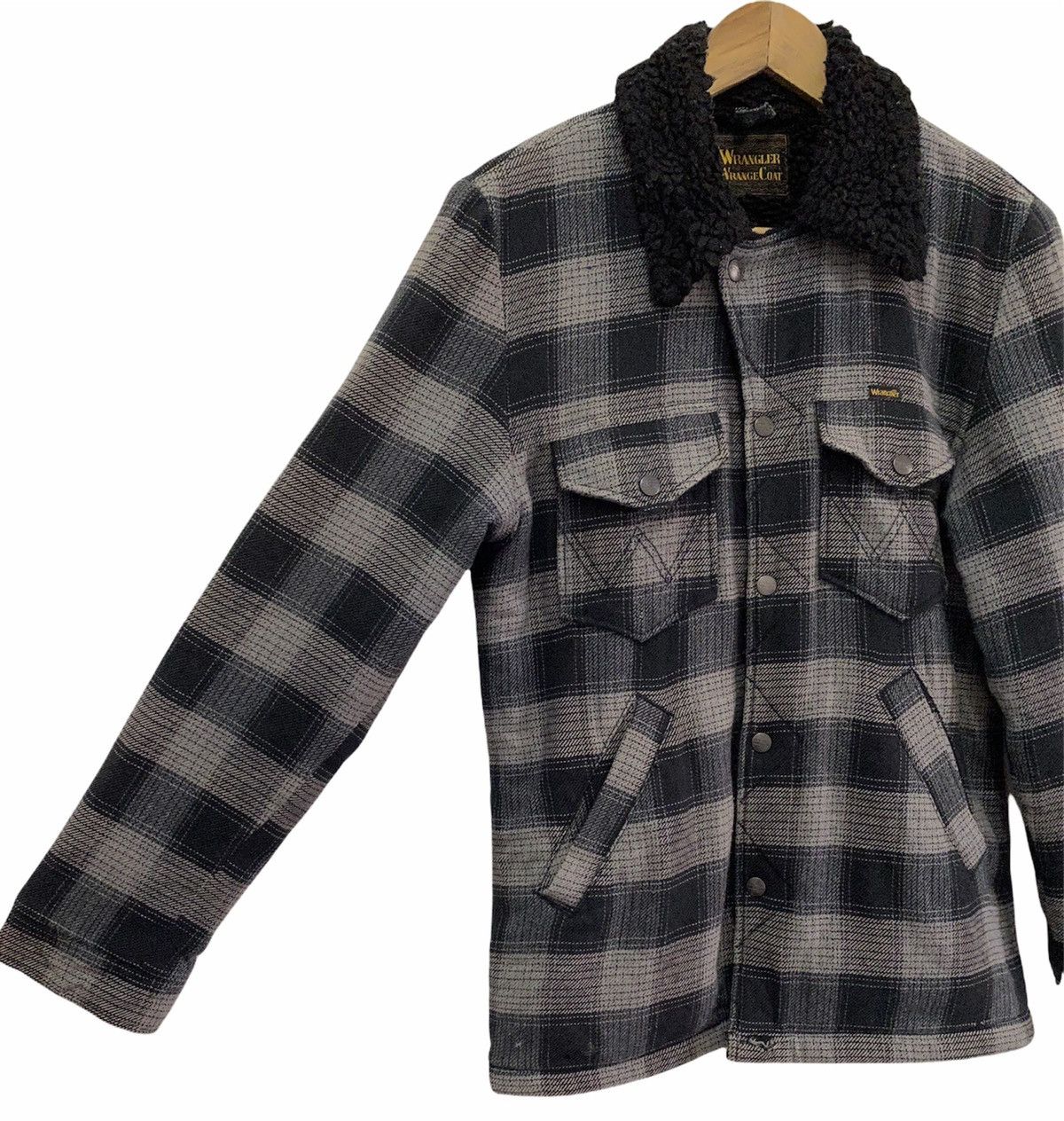 Wrangler 🇺🇸VINTAGE WRANGLER COWBOY SHEARLING WESTERN COAT Size US S / EU 44-46 / 1 - 6 Thumbnail