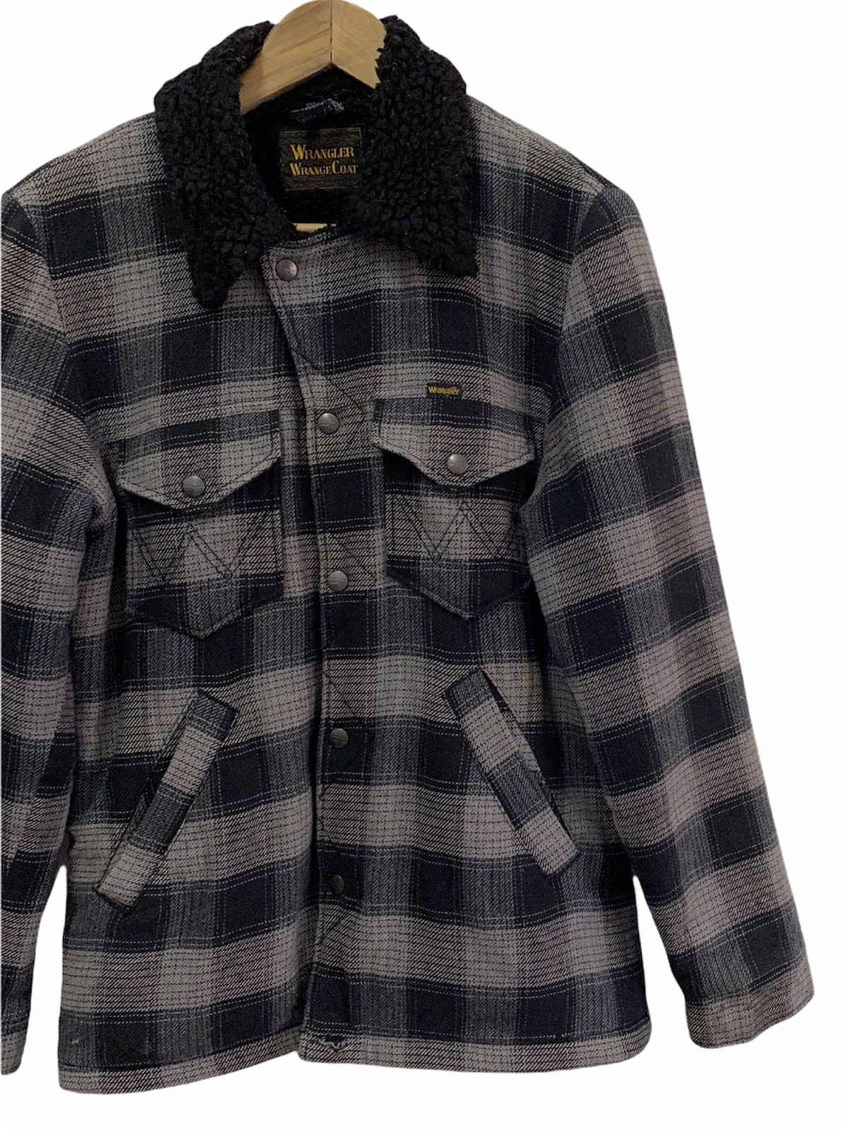 Wrangler 🇺🇸VINTAGE WRANGLER COWBOY SHEARLING WESTERN COAT Size US S / EU 44-46 / 1 - 4 Thumbnail