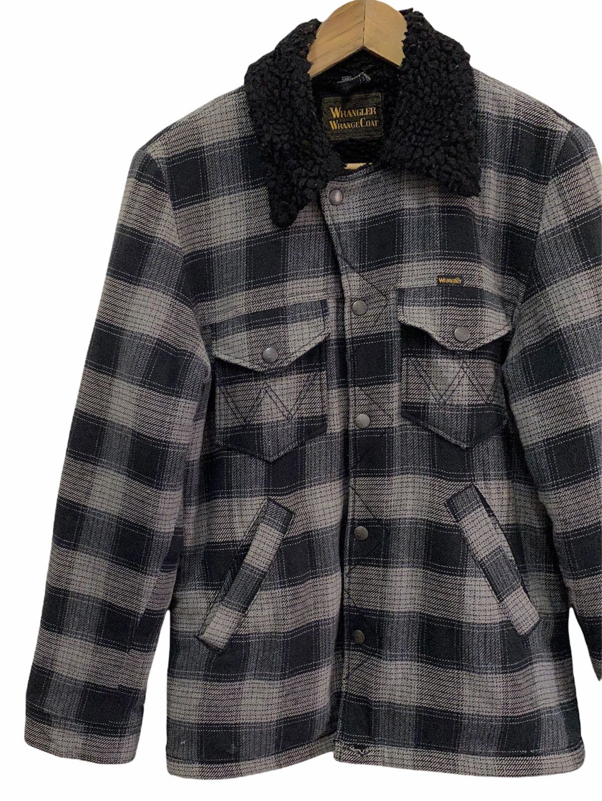 Wrangler 🇺🇸VINTAGE WRANGLER COWBOY SHEARLING WESTERN COAT Size US S / EU 44-46 / 1 - 5 Thumbnail