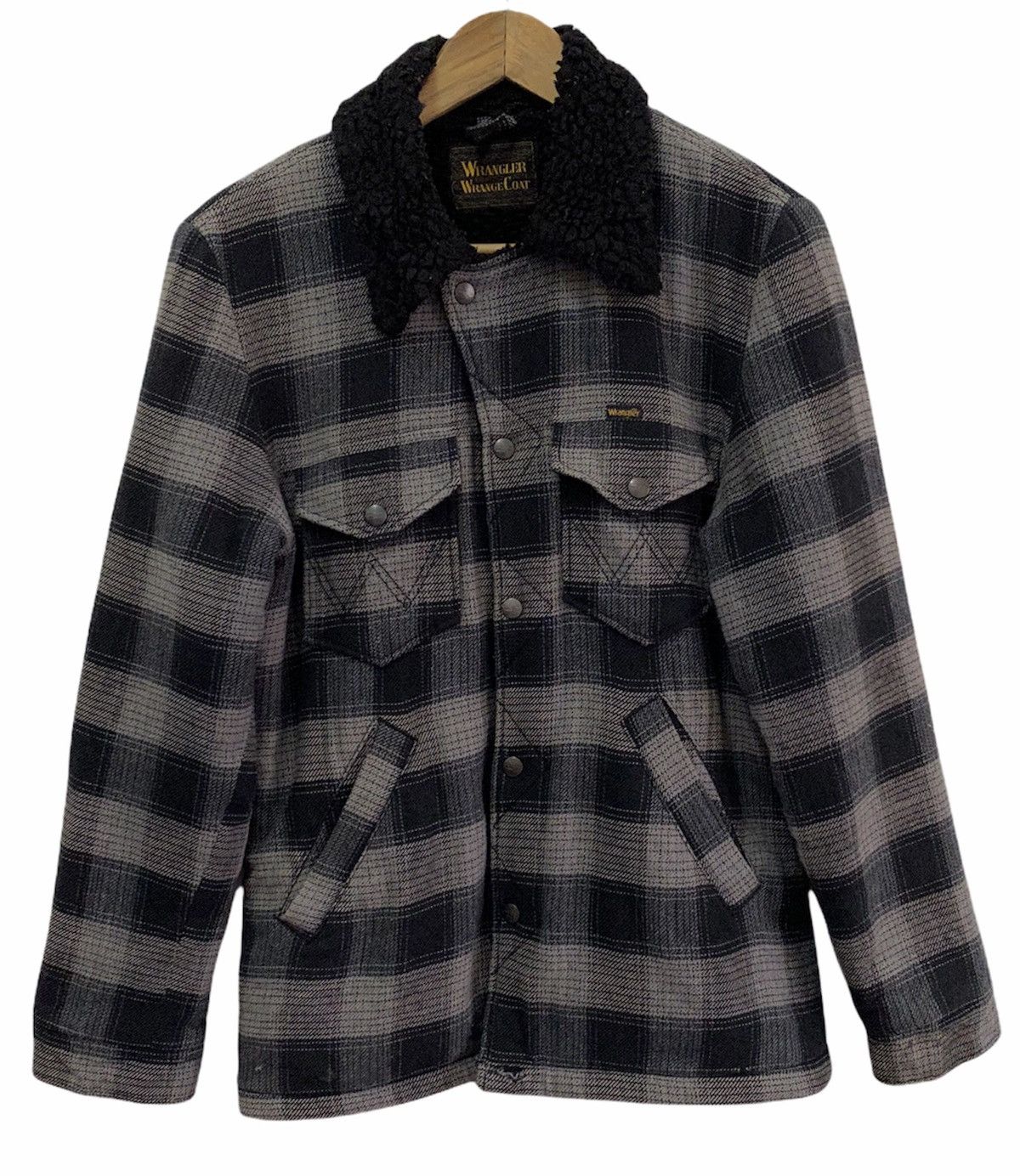Wrangler 🇺🇸VINTAGE WRANGLER COWBOY SHEARLING WESTERN COAT Size US S / EU 44-46 / 1 - 1 Thumbnail