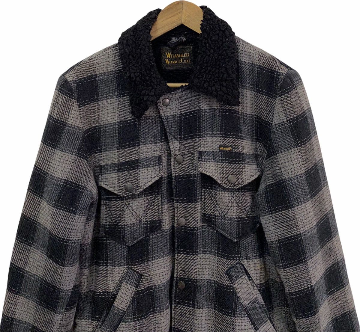 Wrangler 🇺🇸VINTAGE WRANGLER COWBOY SHEARLING WESTERN COAT Size US S / EU 44-46 / 1 - 2 Thumbnail