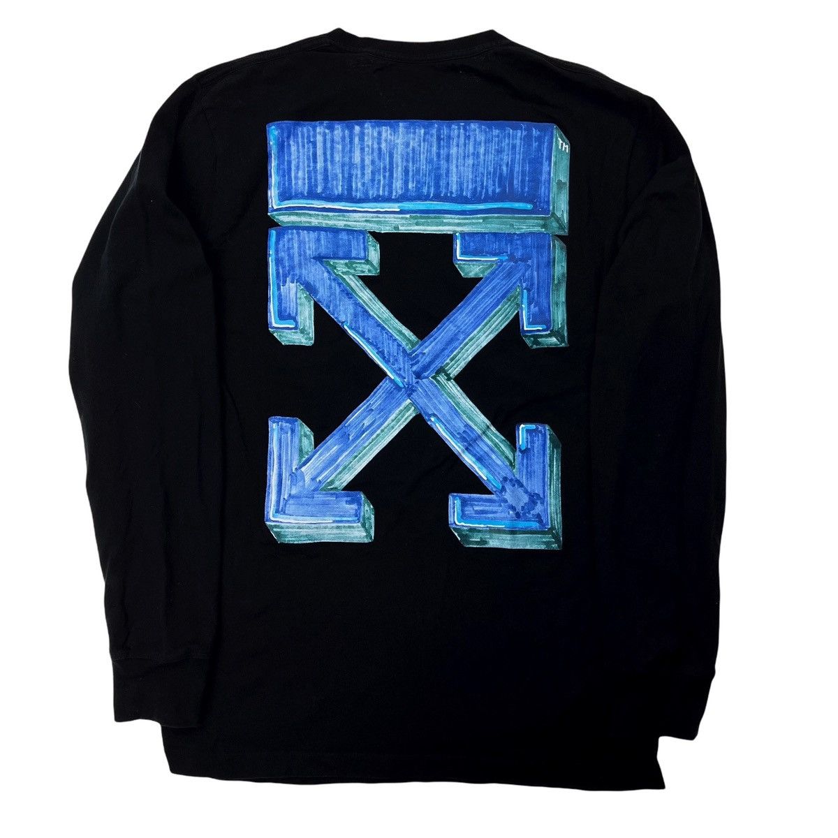Off-White Off-White Marker Arrows Long Sleeve T Shirt Size US L / EU 52-54 / 3 - 3 Thumbnail