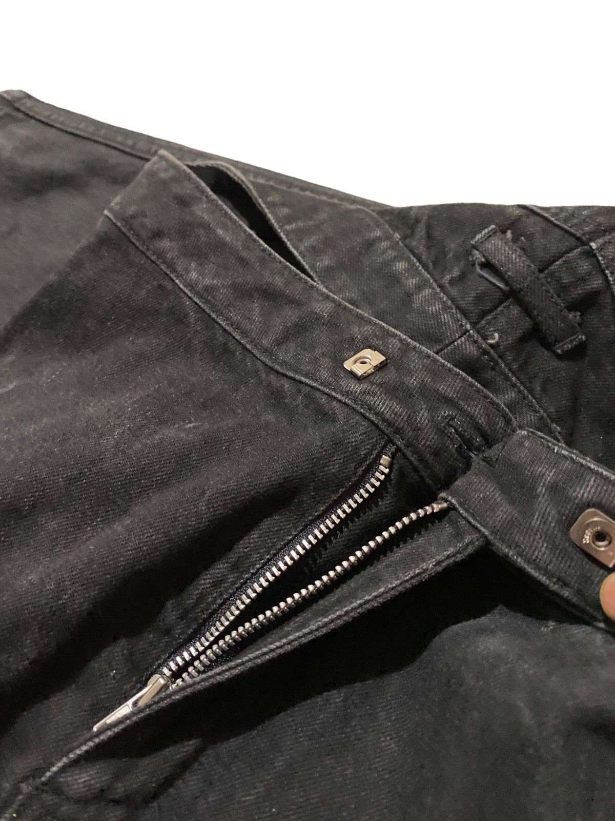 Jean Paul Gaultier 💥Vintage 90s Jean Paul Gaultier Denim Skirt Size 29" - 8 Thumbnail
