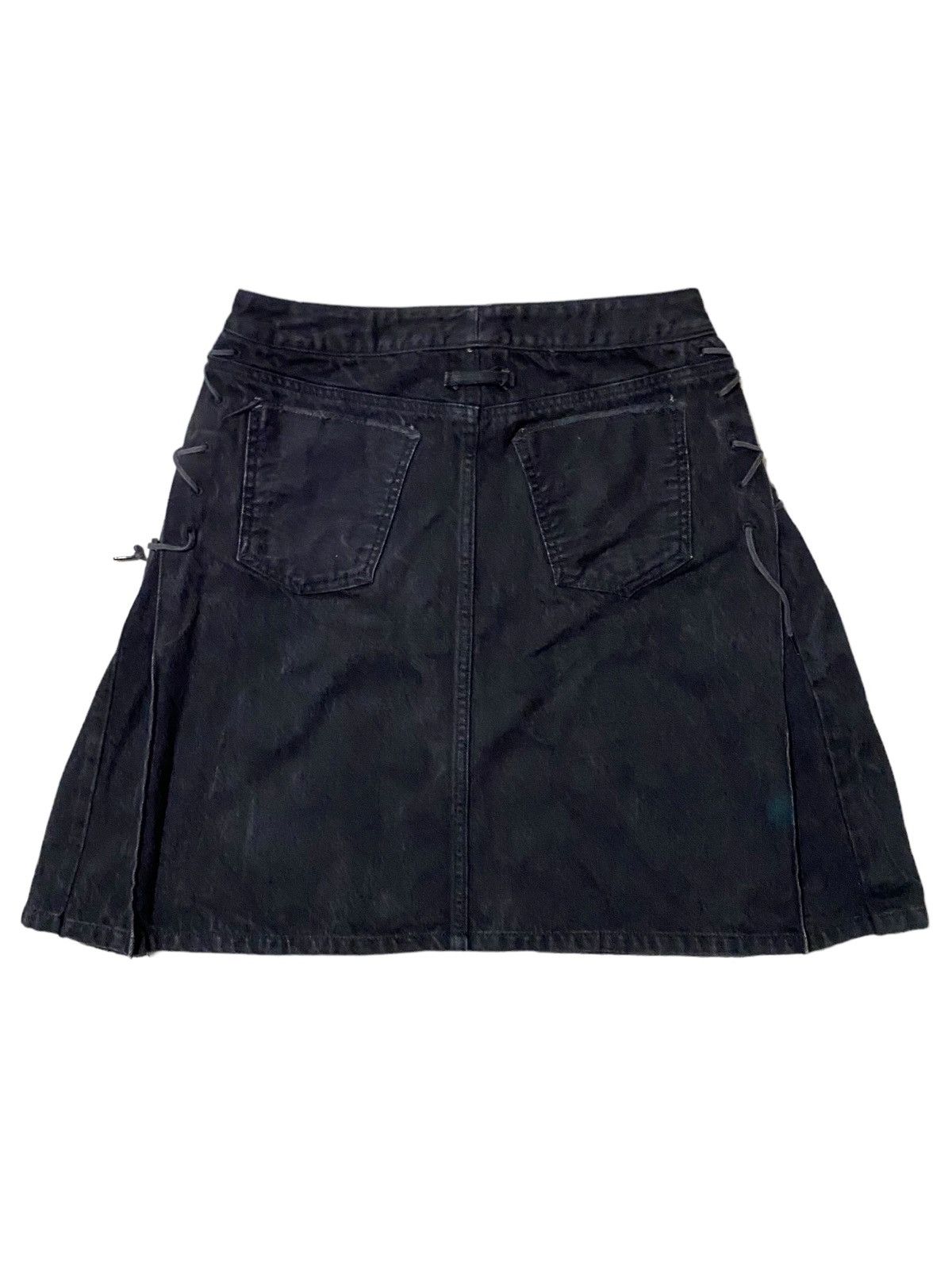 Jean Paul Gaultier 💥Vintage 90s Jean Paul Gaultier Denim Skirt Size 29" - 2 Thumbnail