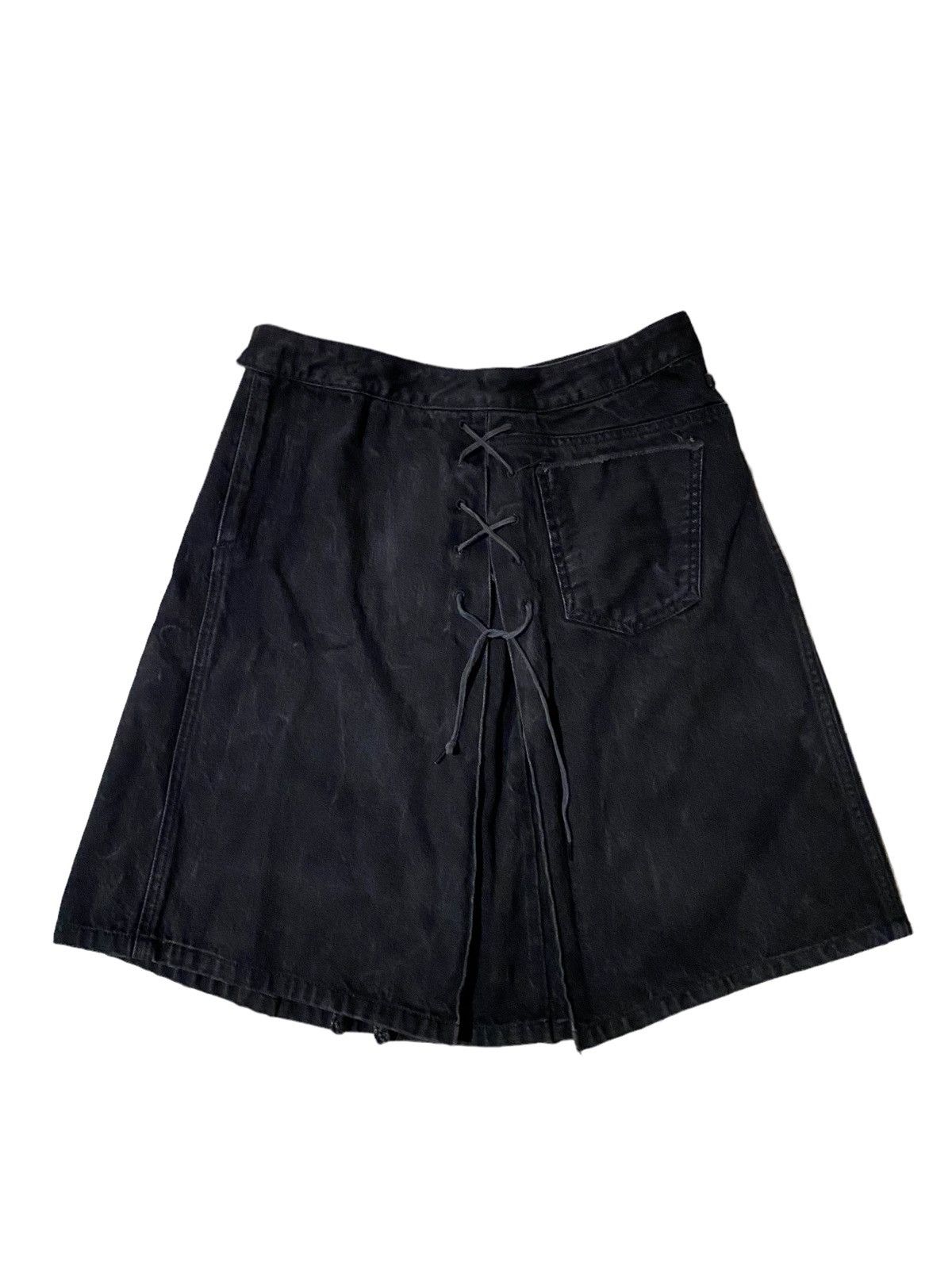 Jean Paul Gaultier 💥Vintage 90s Jean Paul Gaultier Denim Skirt Size 29" - 3 Thumbnail