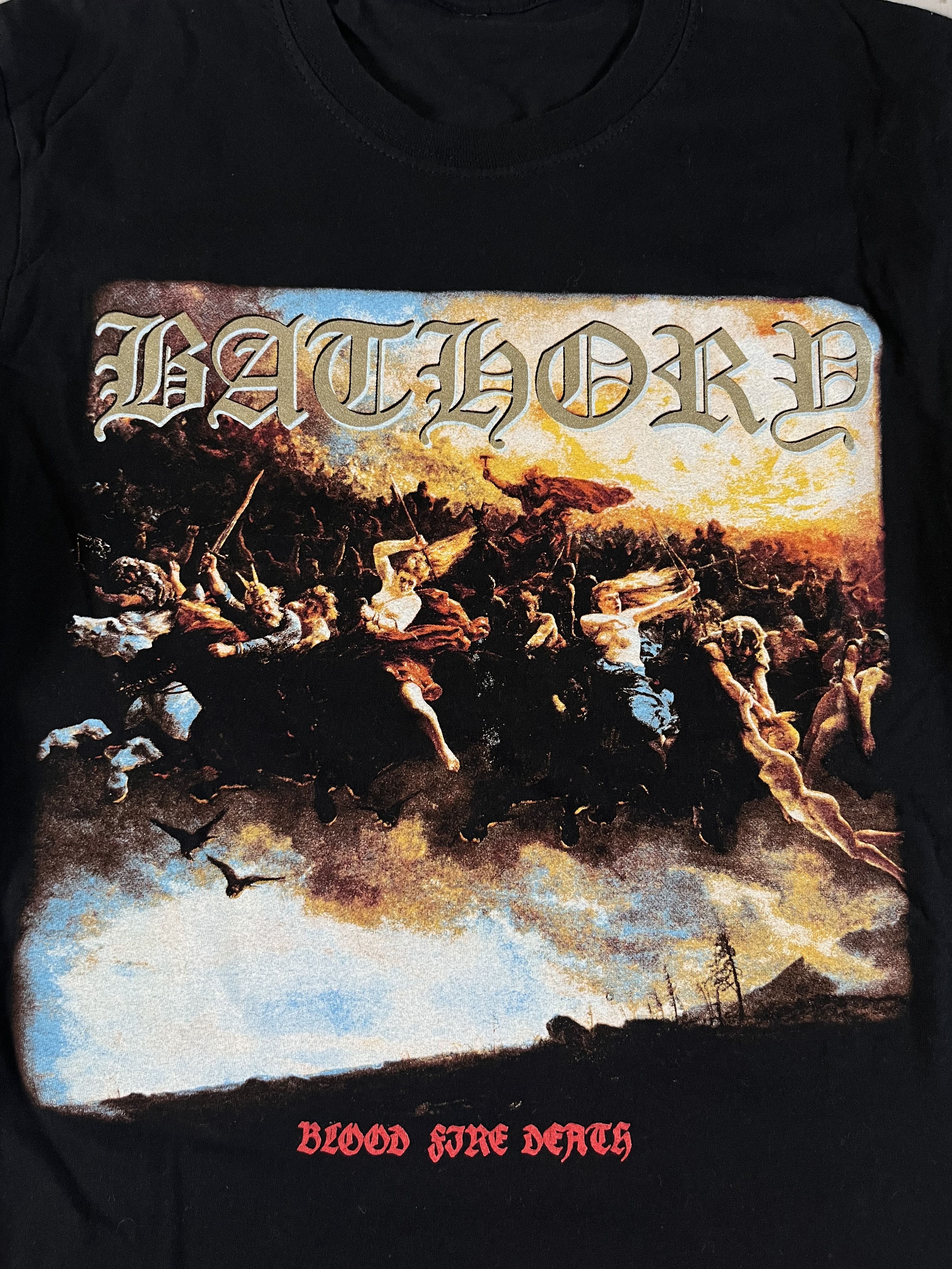 Band Tees × Vintage Bathory "Blood Fire Death" 1988 Album Cover Size US M / EU 48-50 / 2 - 3 Thumbnail