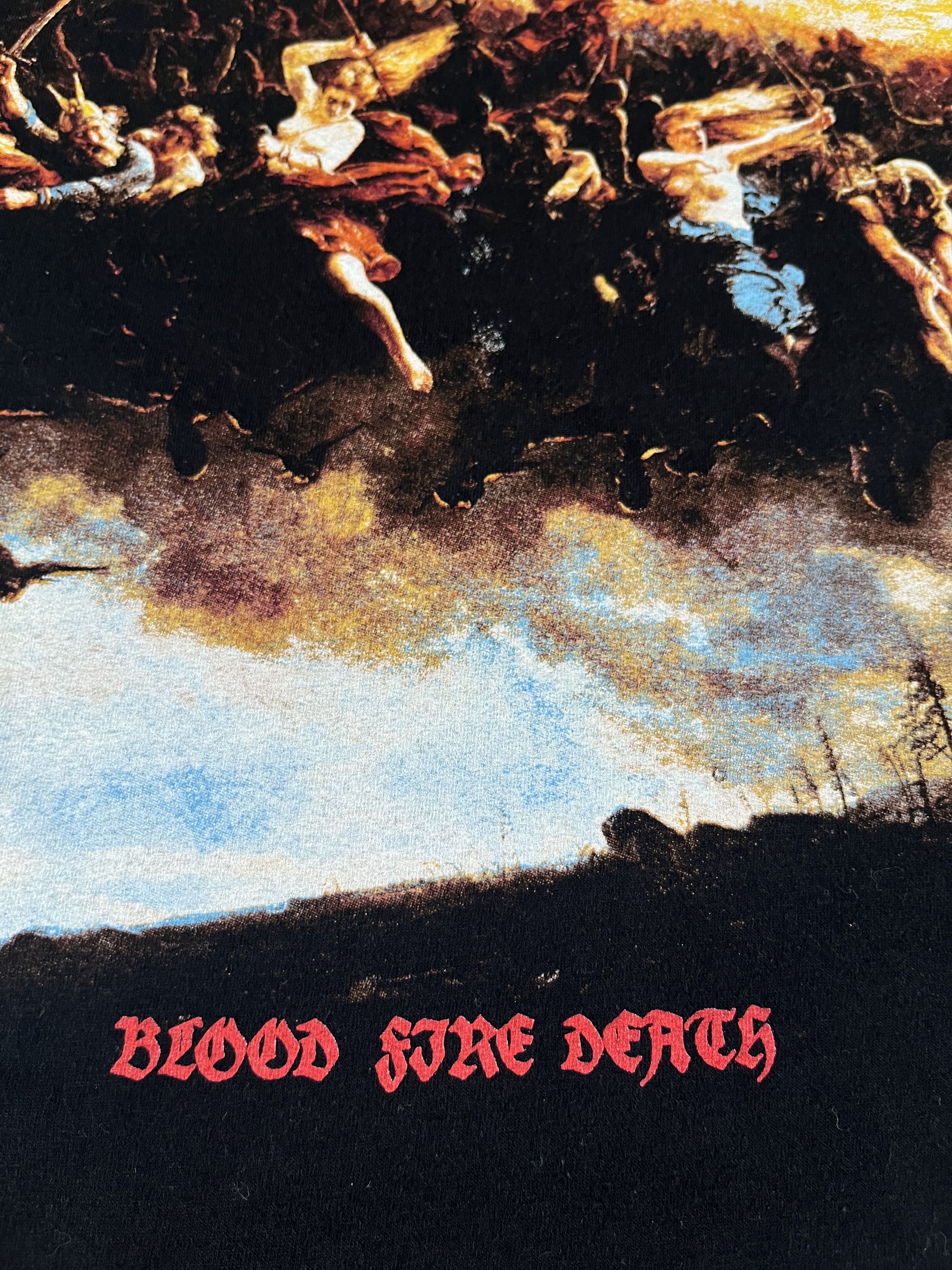 Band Tees × Vintage Bathory "Blood Fire Death" 1988 Album Cover Size US M / EU 48-50 / 2 - 8 Thumbnail