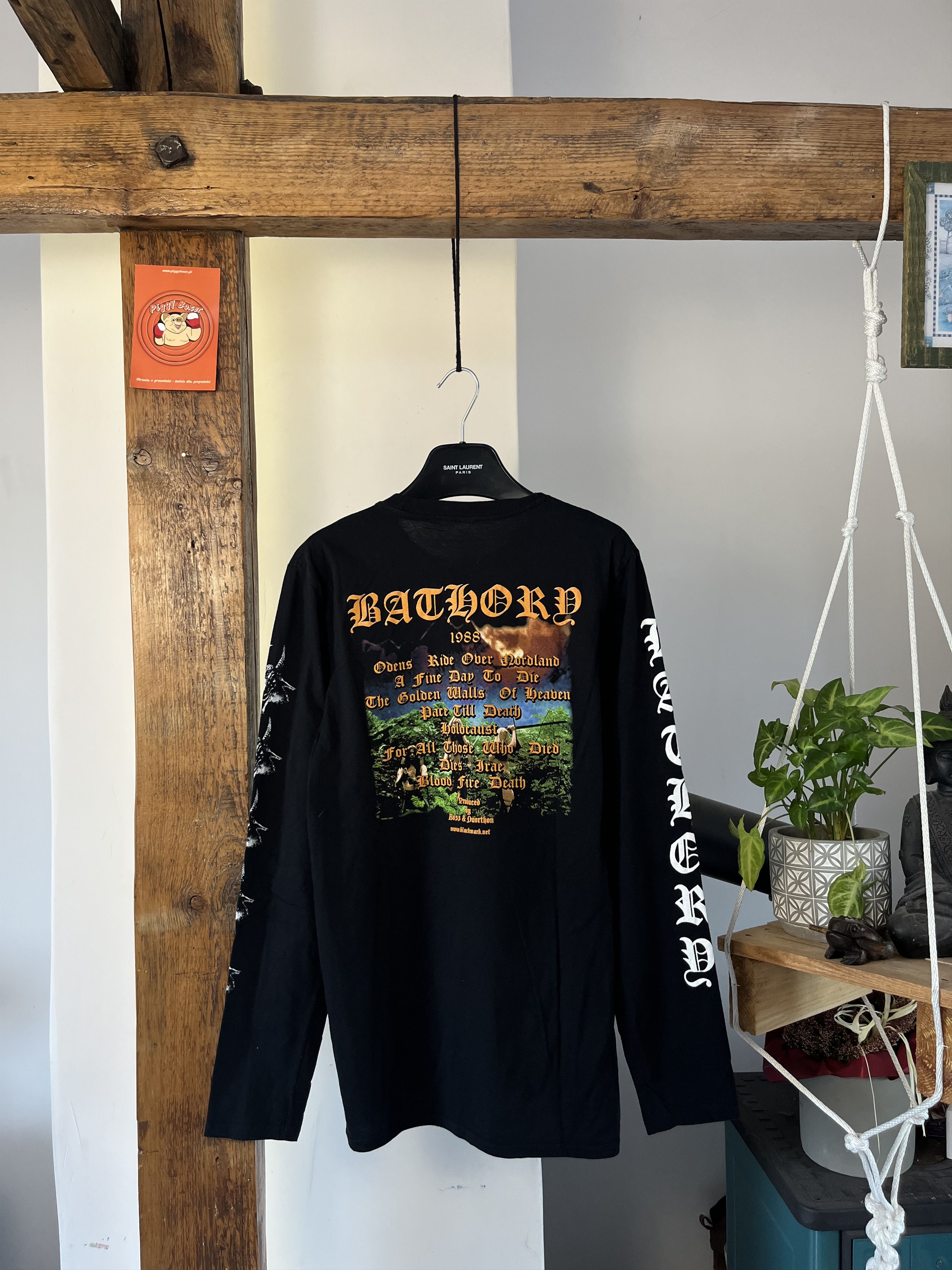Band Tees × Vintage Bathory "Blood Fire Death" 1988 Album Cover Size US M / EU 48-50 / 2 - 2 Thumbnail