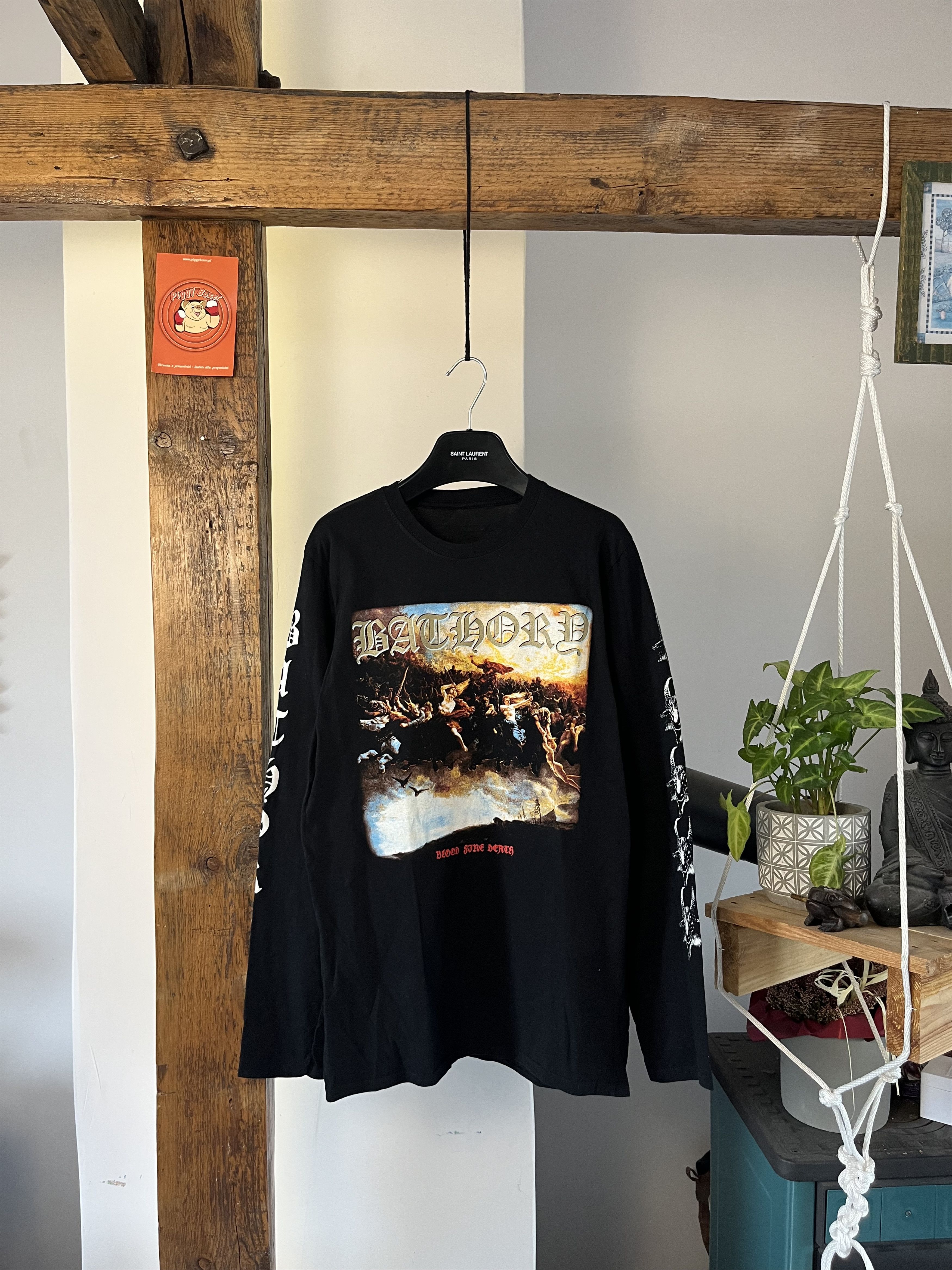 Band Tees × Vintage Bathory "Blood Fire Death" 1988 Album Cover Size US M / EU 48-50 / 2 - 1 Thumbnail