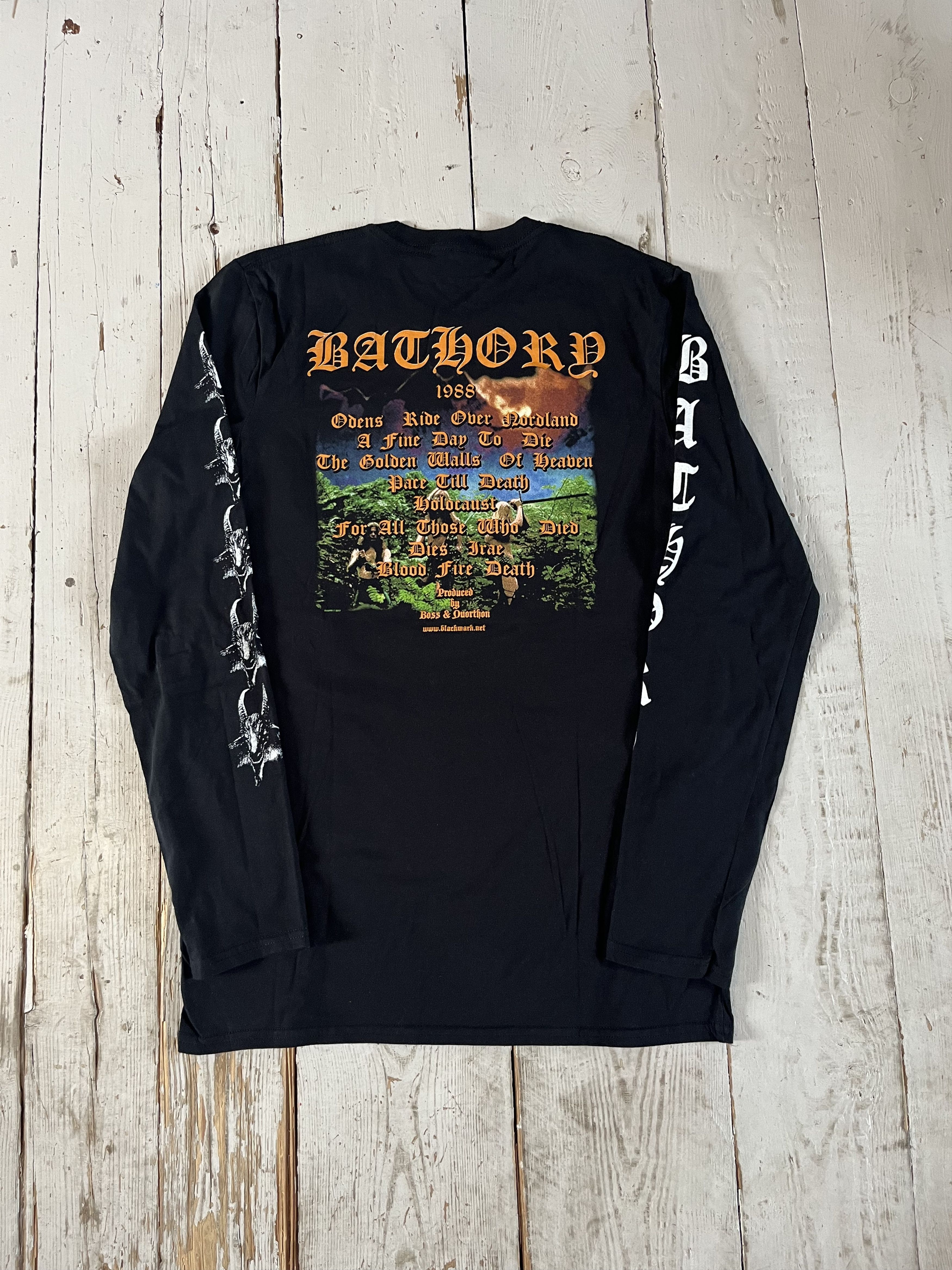 Band Tees × Vintage Bathory "Blood Fire Death" 1988 Album Cover Size US M / EU 48-50 / 2 - 4 Thumbnail